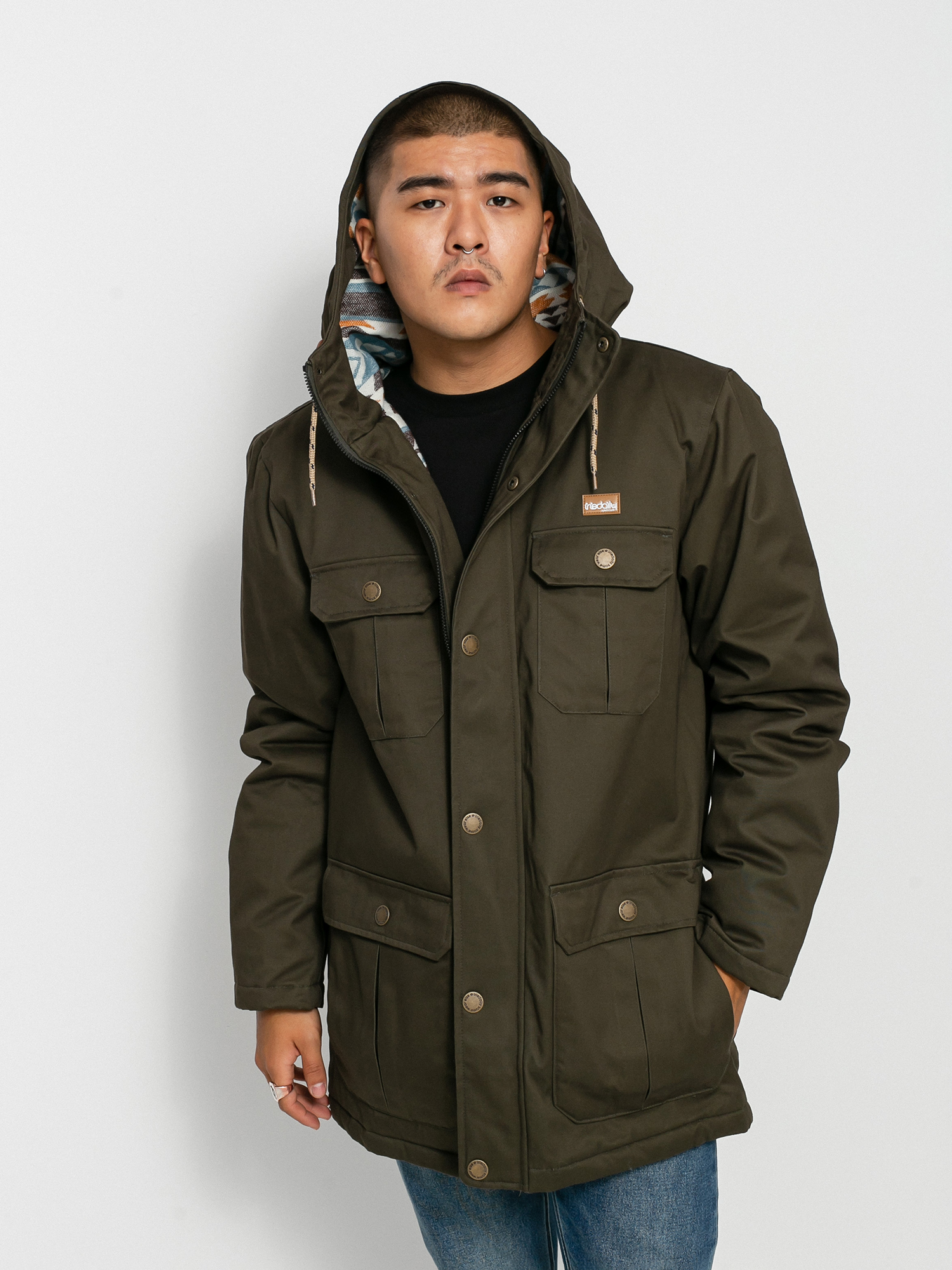 Kurtka Iriedaily Wonderer Parka (night olive)