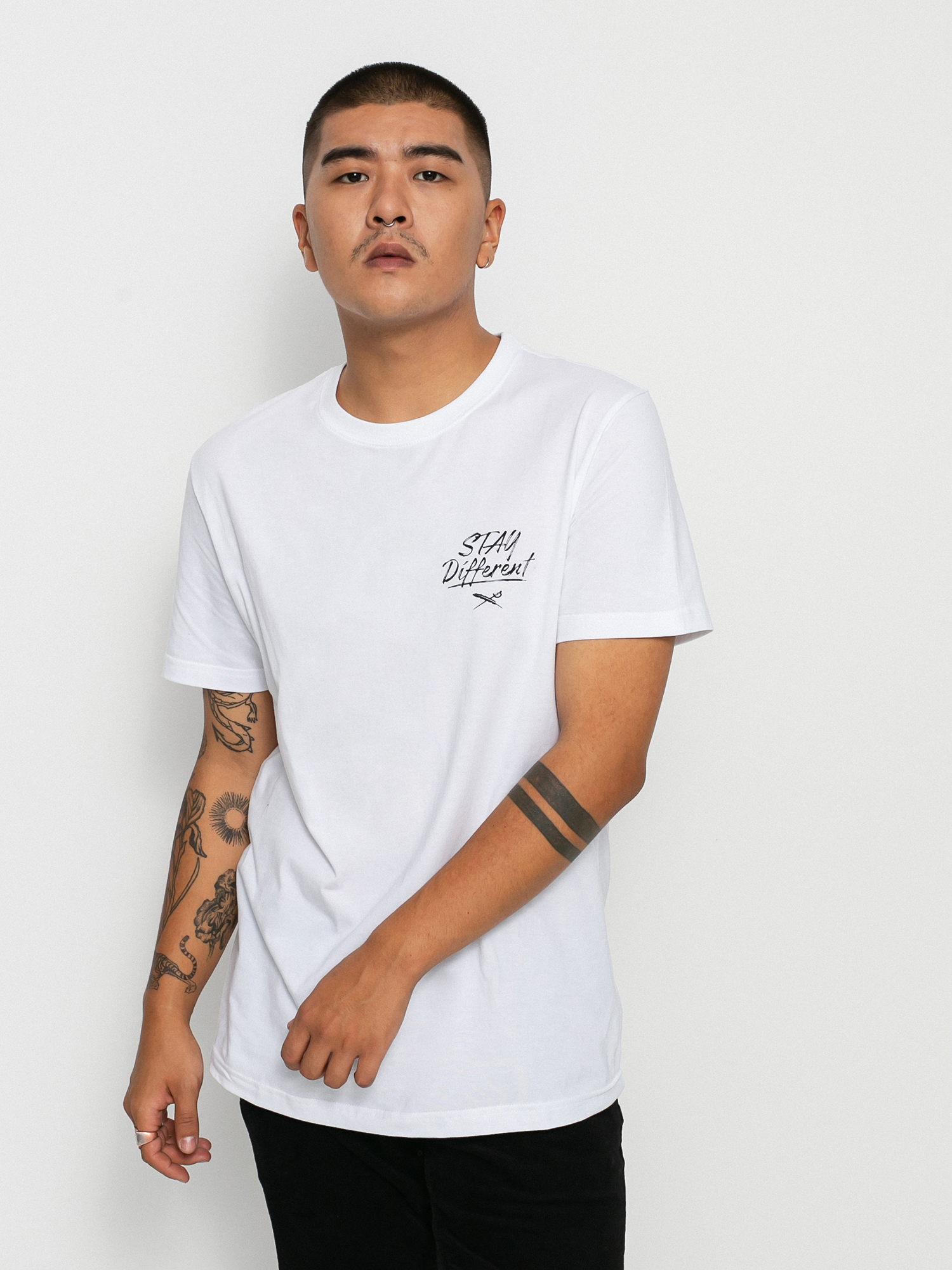 T-shirt Iriedaily Bye Bye Cat (white)