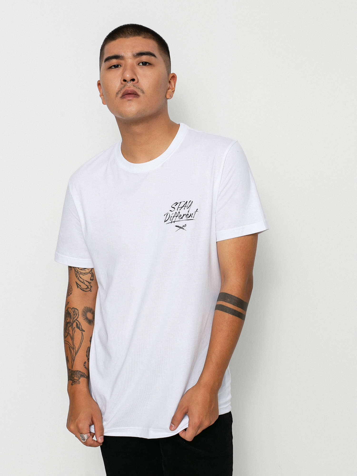 T-shirt Iriedaily Bye Bye Cat (white)
