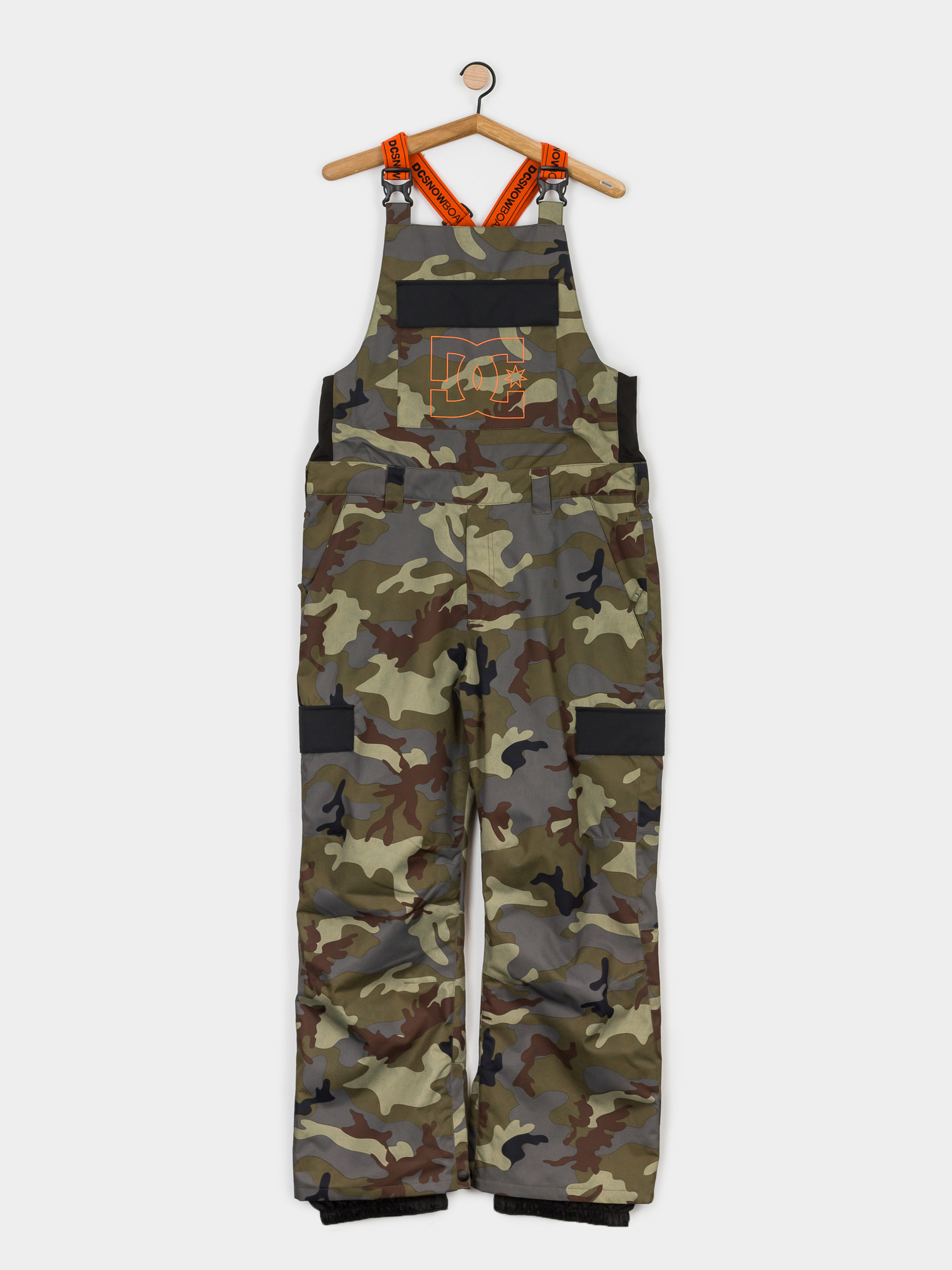 Męskie Spodnie snowboardowe DC Docile Bib (woodland camo castlerock)