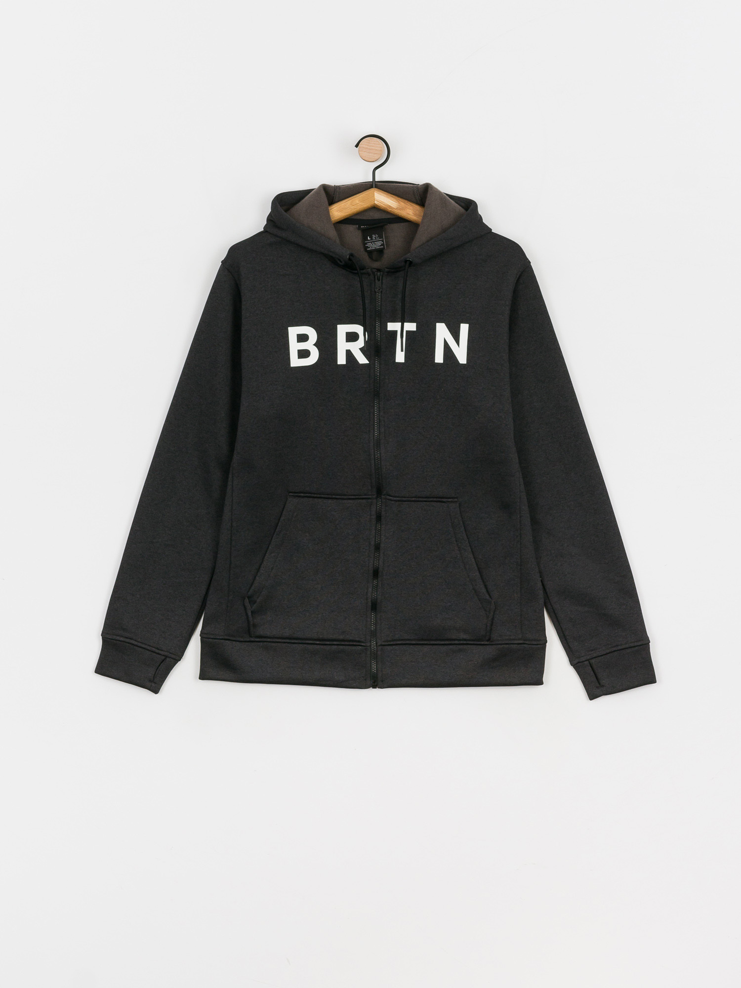 Bluza z kapturem Burton Oak Seasonal ZHD (true black heather)