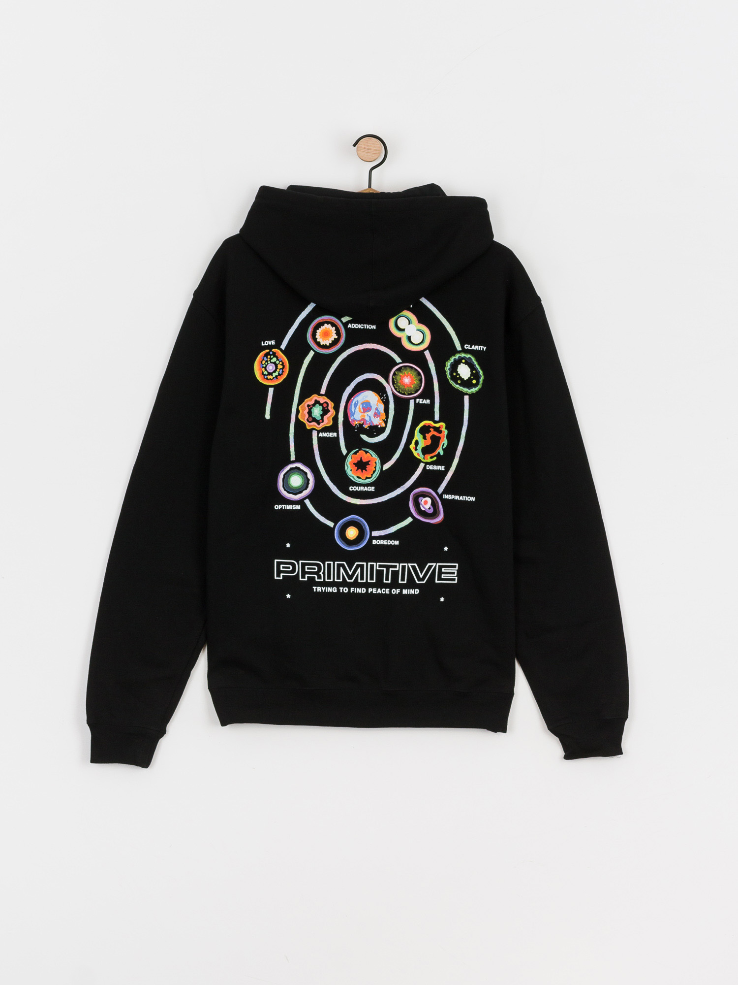 Bluza z kapturem Primitive High Low HD (black)