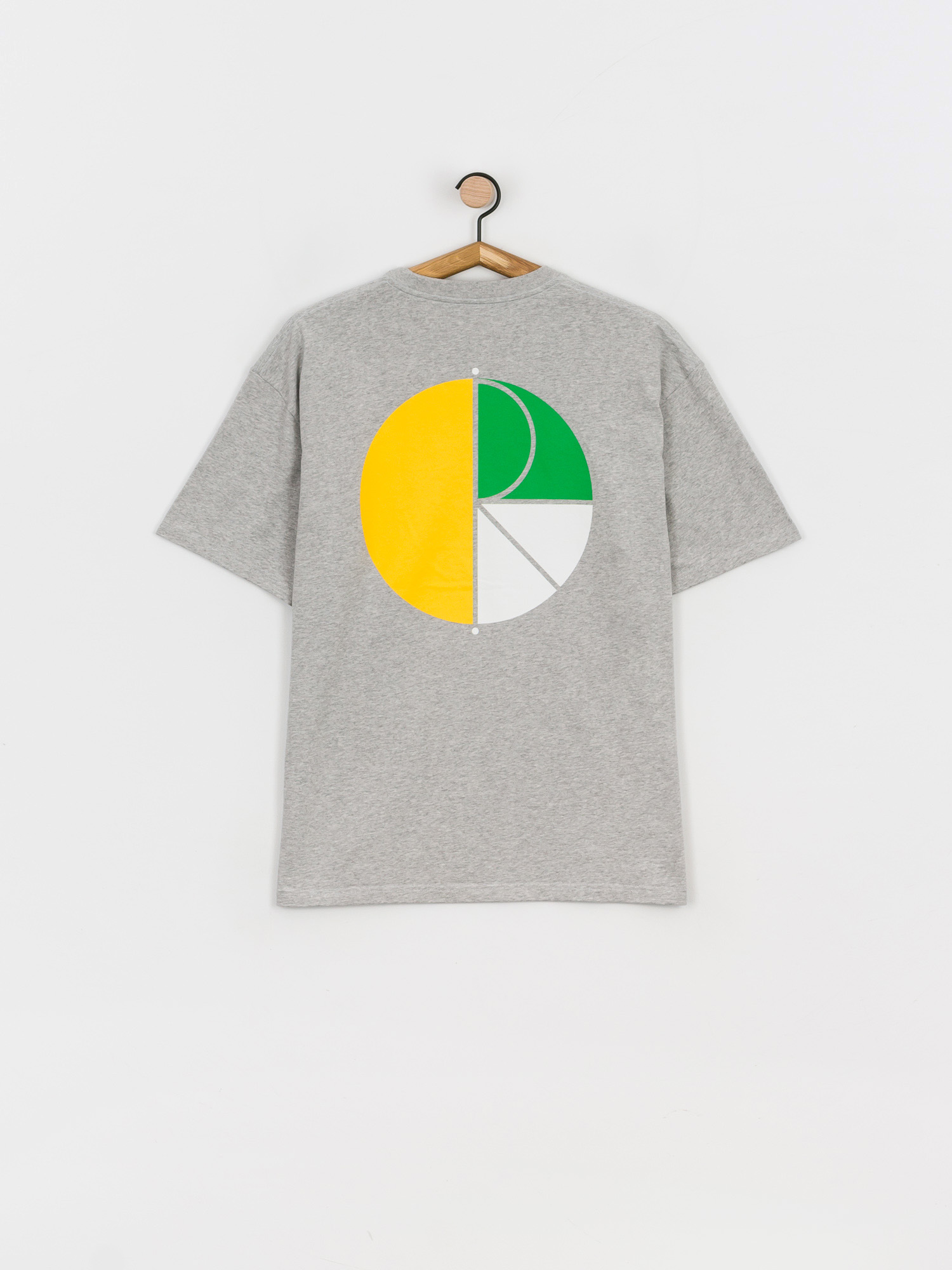 T-shirt Polar Skate 3 Tone Fill Logo (sport grey)