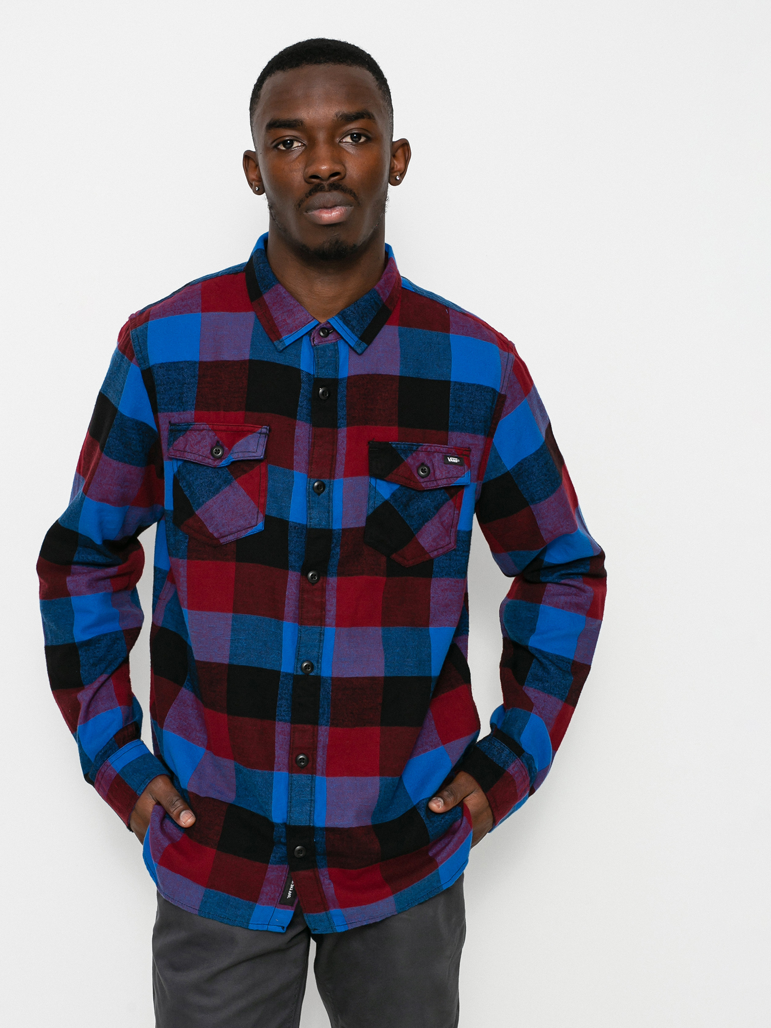 Koszula Vans Box Flannel (pomegranate/nautical blue)