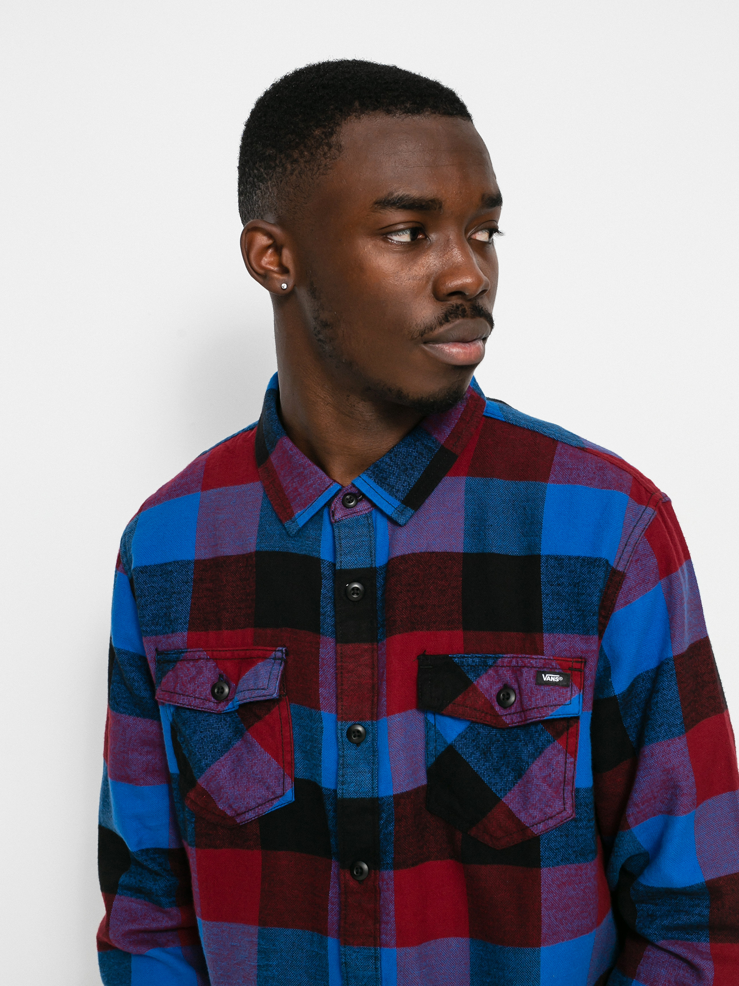 Koszula Vans Box Flannel (pomegranate/nautical blue)