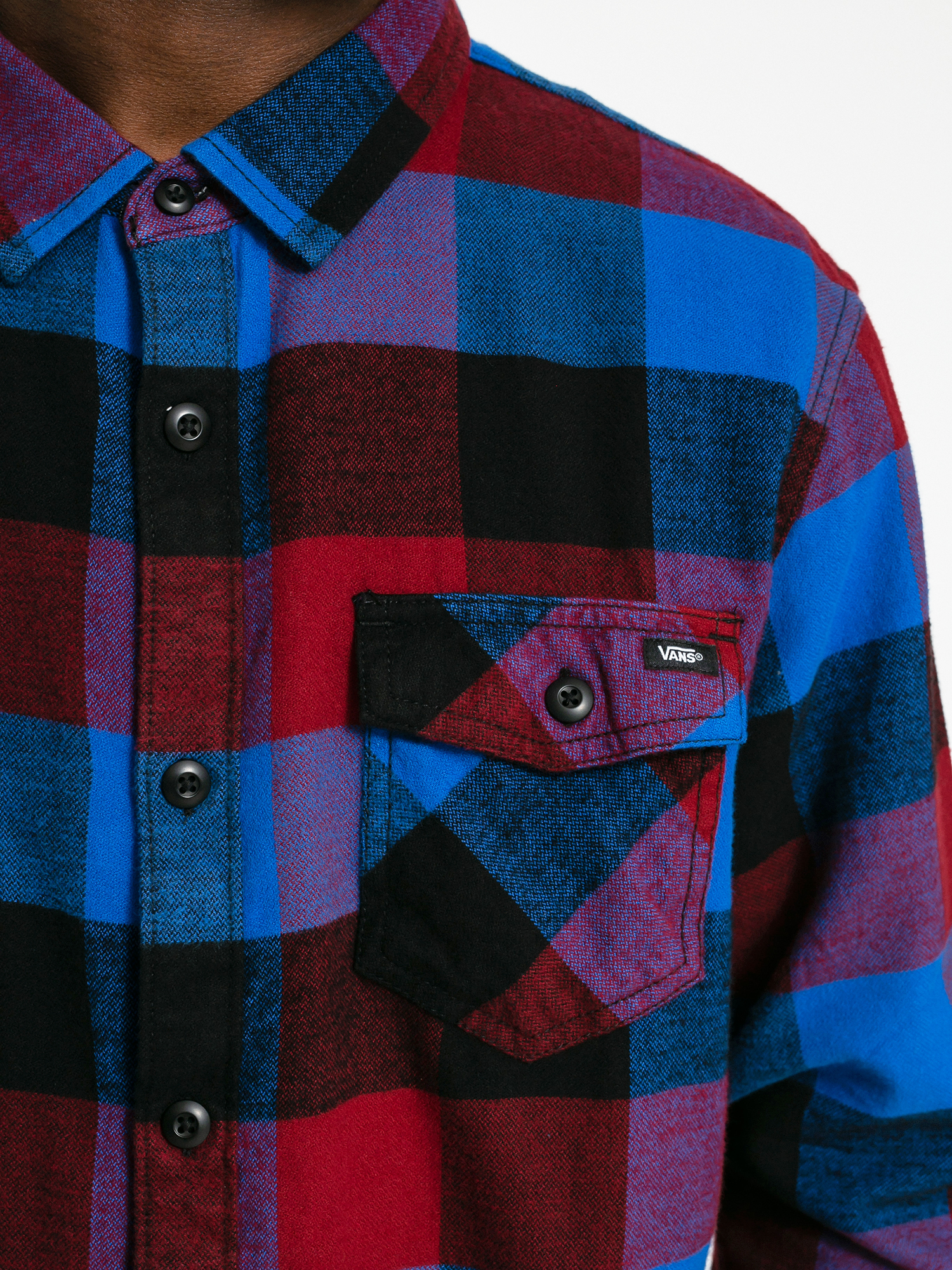 Koszula Vans Box Flannel (pomegranate/nautical blue)
