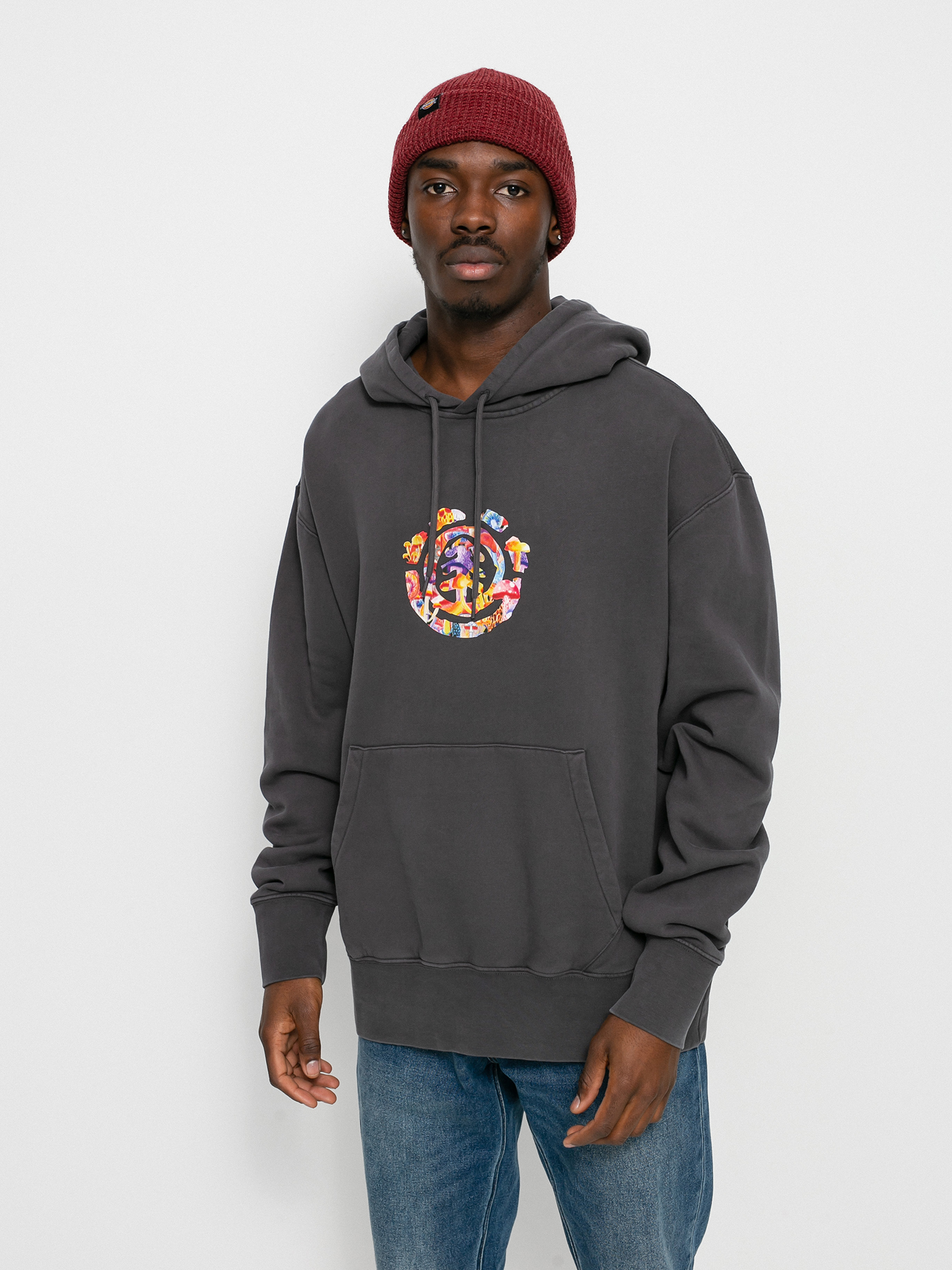Bluza z kapturem Element Shrooms Tree HD (off black)