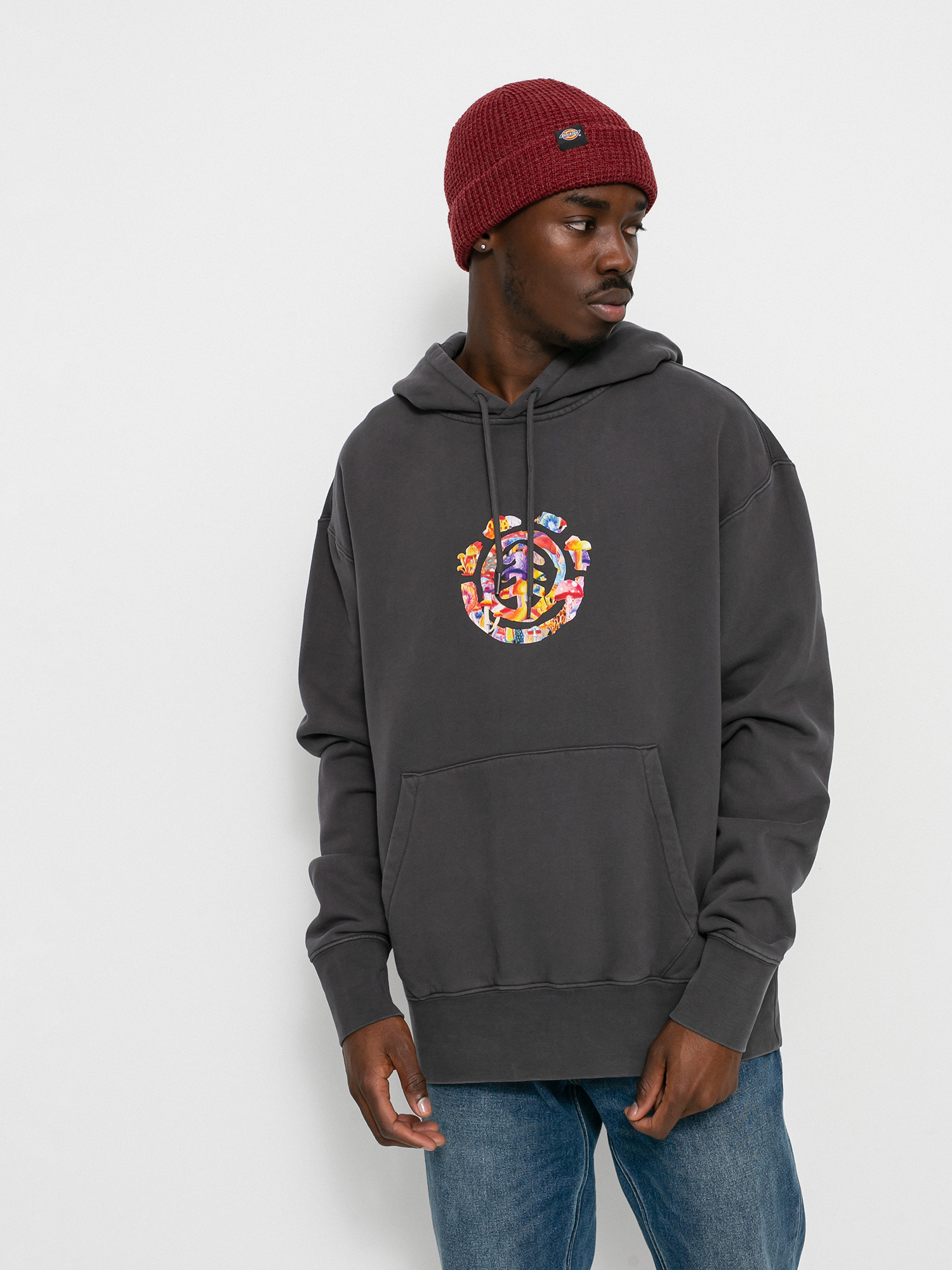 Bluza z kapturem Element Shrooms Tree HD (off black)