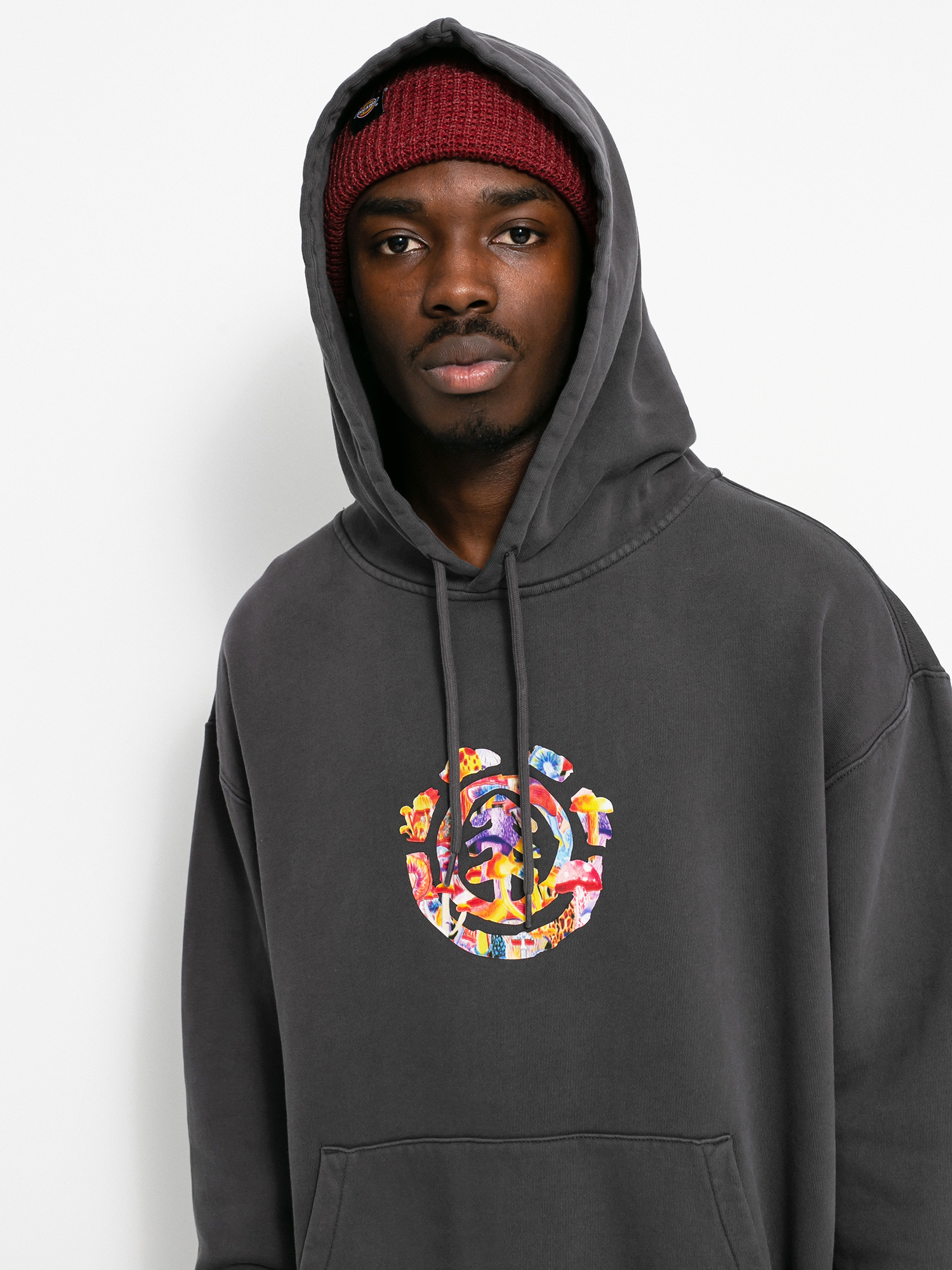 Bluza z kapturem Element Shrooms Tree HD (off black)