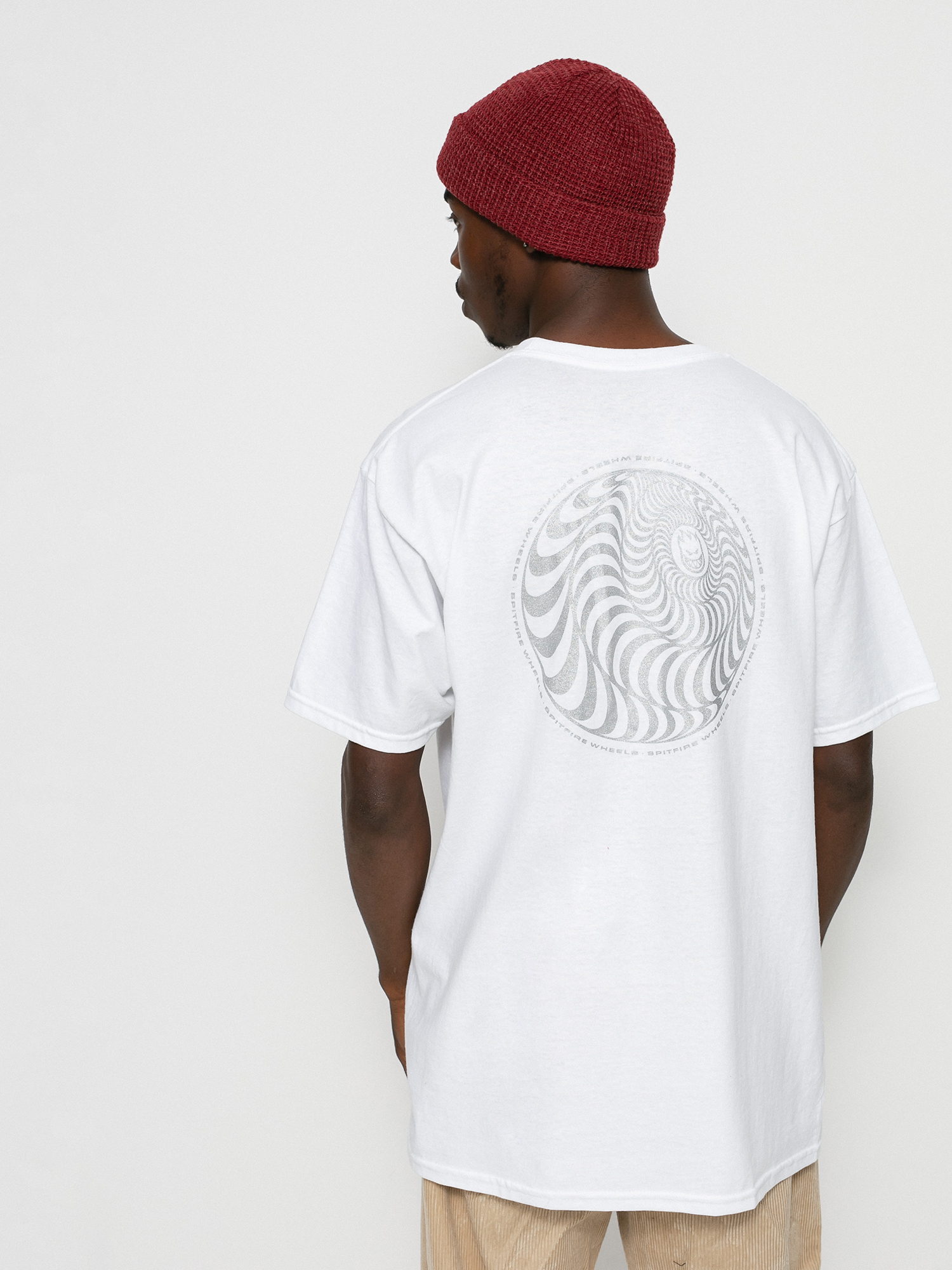 T-shirt Spitfire Skwd Clsc (white/metlc)