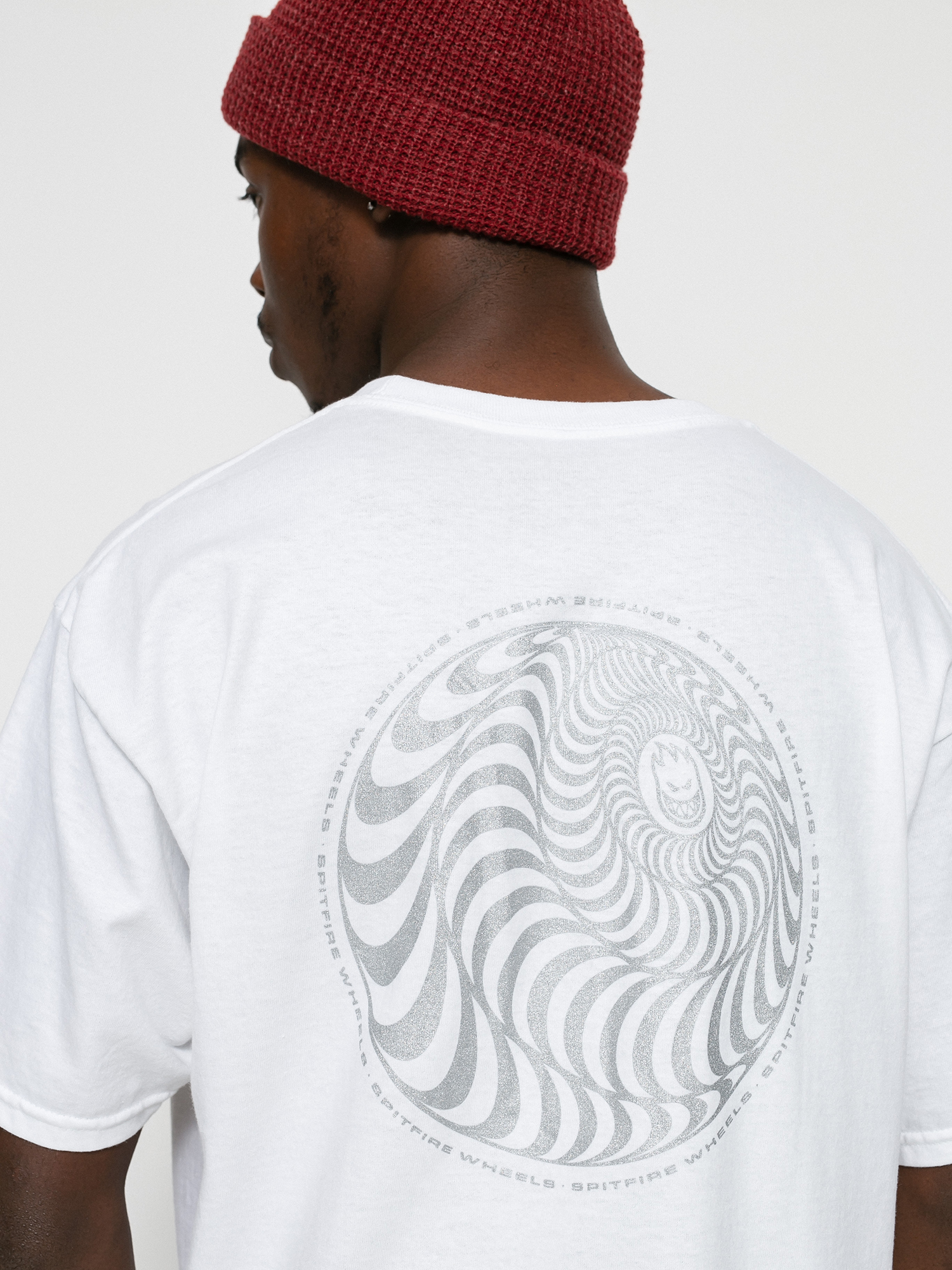 T-shirt Spitfire Skwd Clsc (white/metlc)