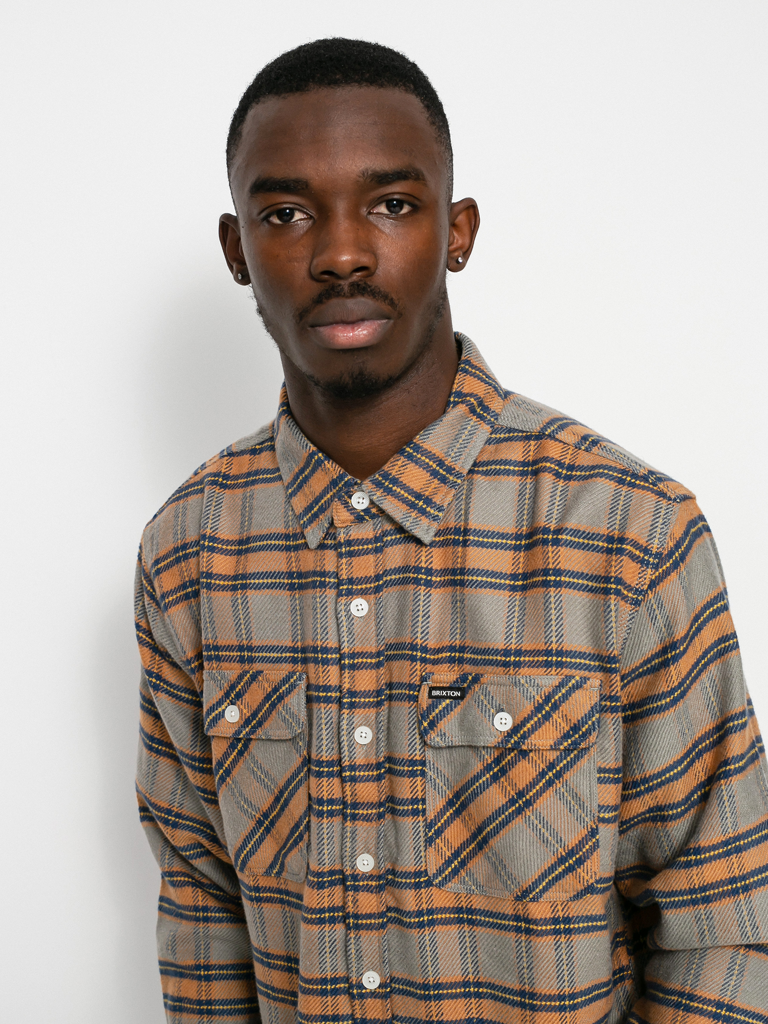 Koszula Brixton Bowery Stretch Ls (heather grey)
