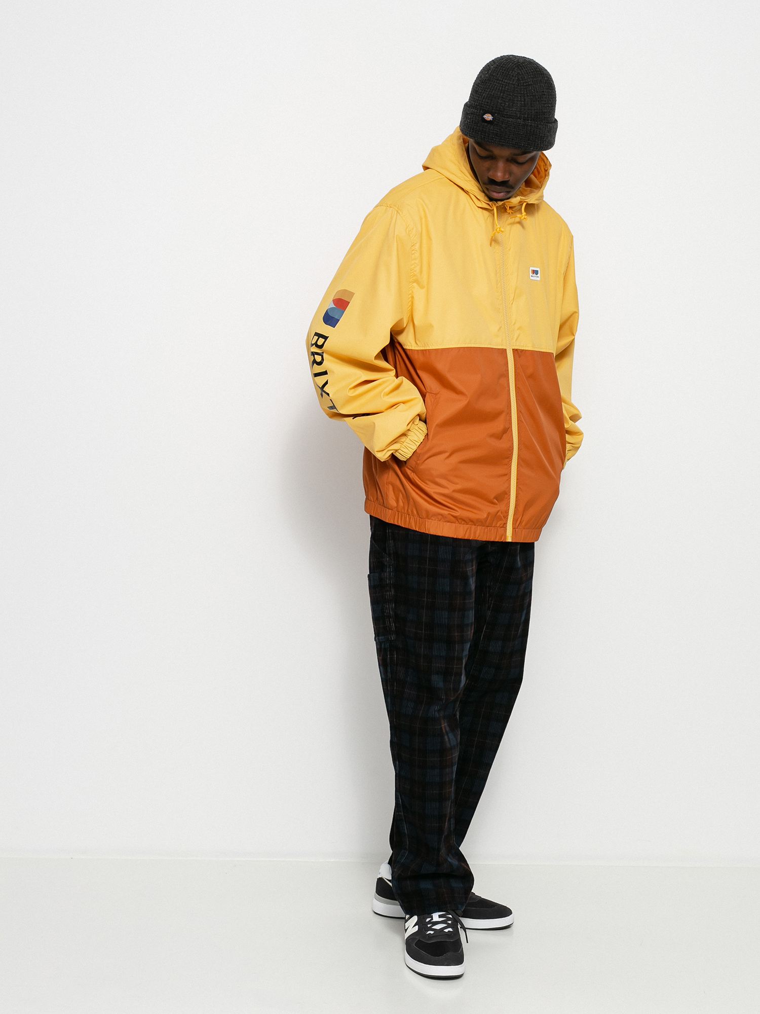 Kurtka Brixton Claxton Alton Lw Zip Hood (weller yellow/caramel)