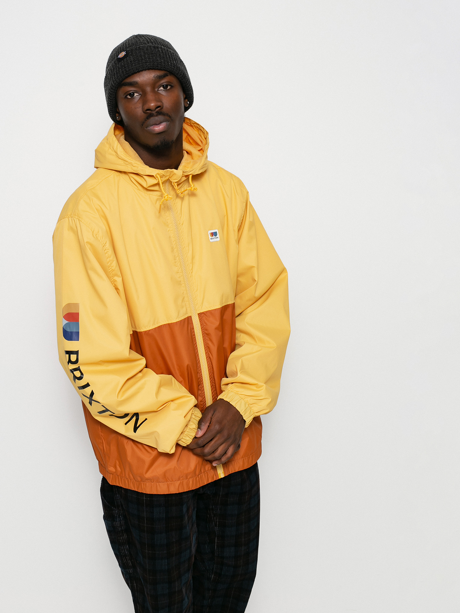 Kurtka Brixton Claxton Alton Lw Zip Hood (weller yellow/caramel)