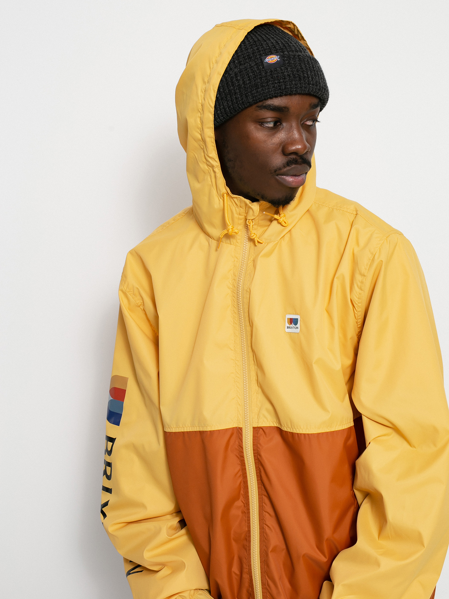 Kurtka Brixton Claxton Alton Lw Zip Hood (weller yellow/caramel)