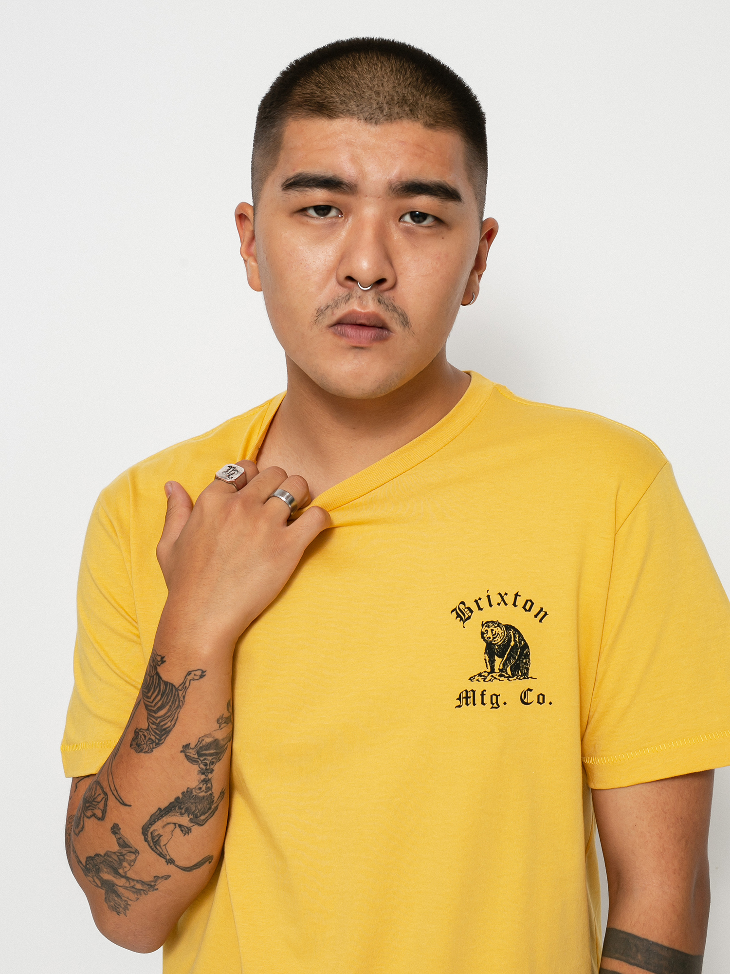 T-shirt Brixton Ursus Tlrt (weller yellow)