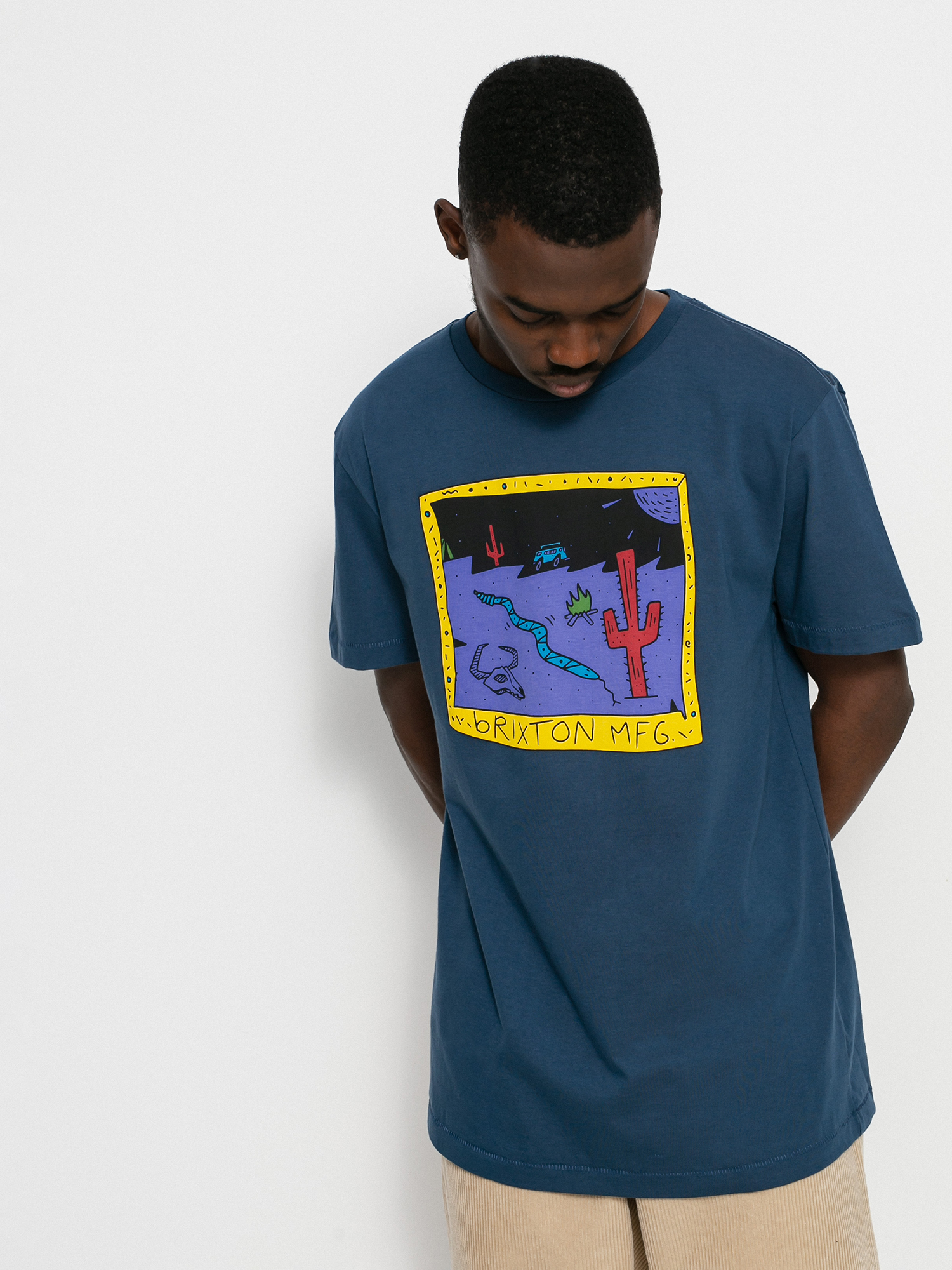 T-shirt Brixton Tablet Tlrt (joe blue)
