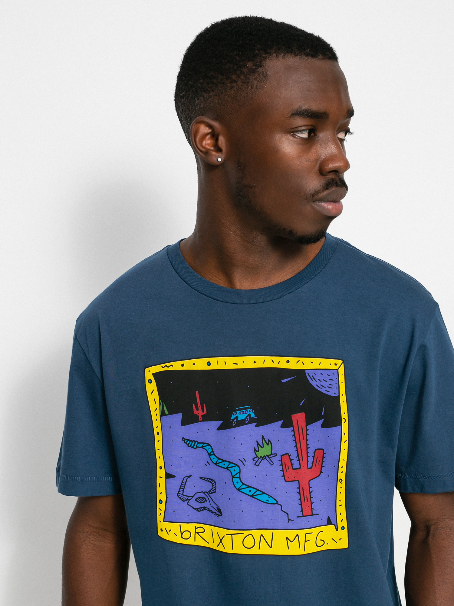 T-shirt Brixton Tablet Tlrt (joe blue)