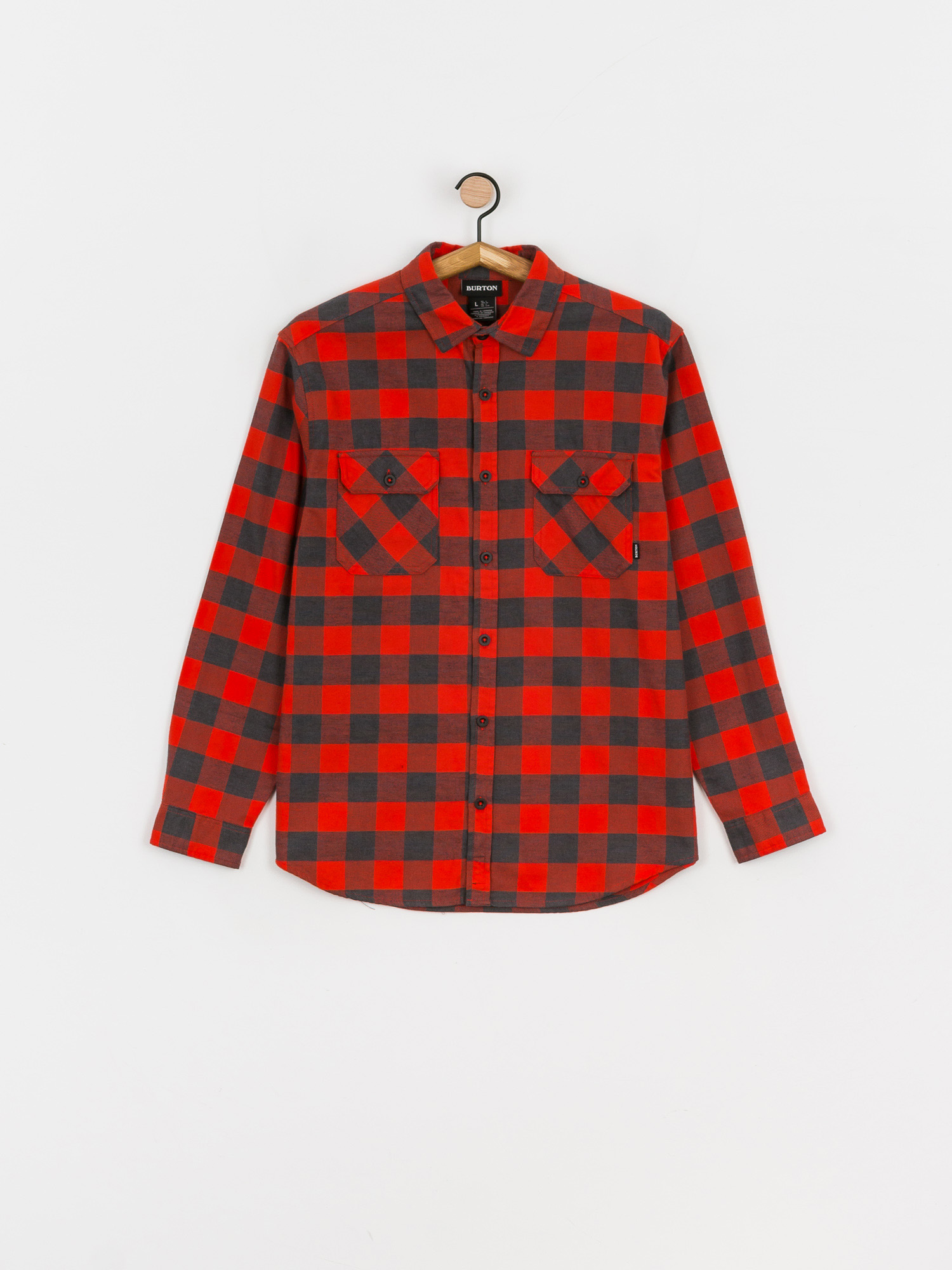 Koszula Burton Brighton Flannel (fiesta red heather buffalo plaid)