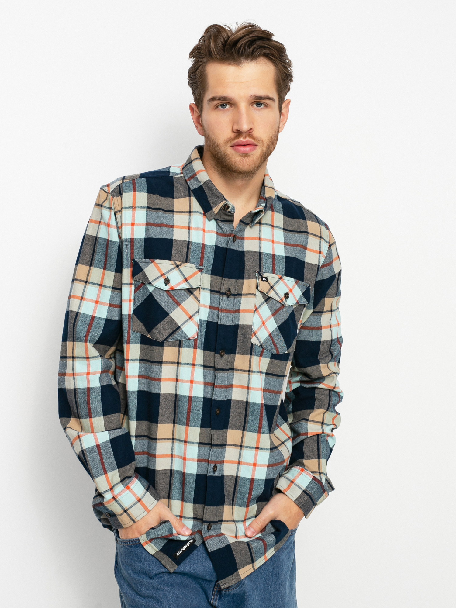 Koszula Quiksilver Draymen Stretch (blue light draymen)