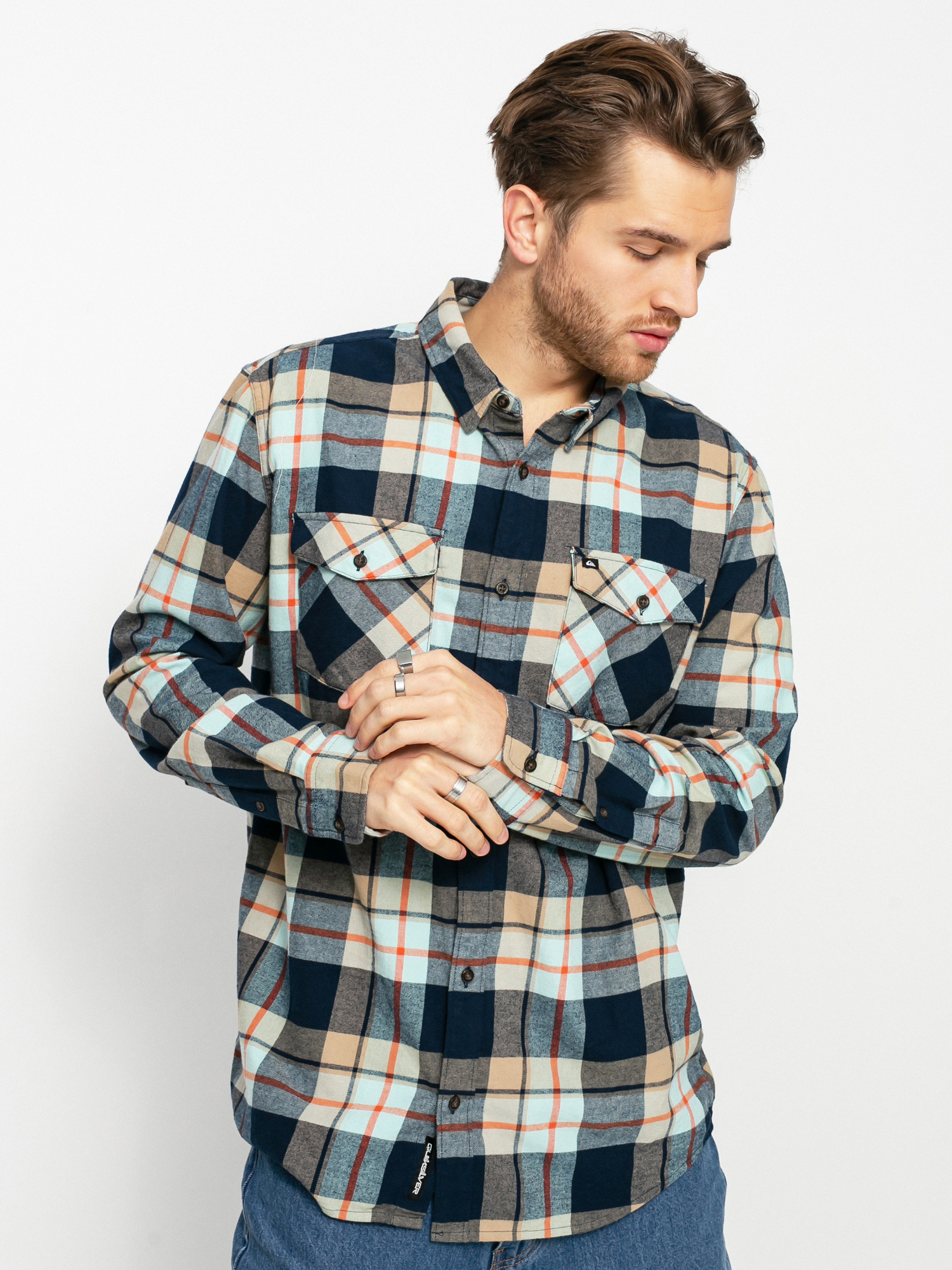 Koszula Quiksilver Draymen Stretch (blue light draymen)