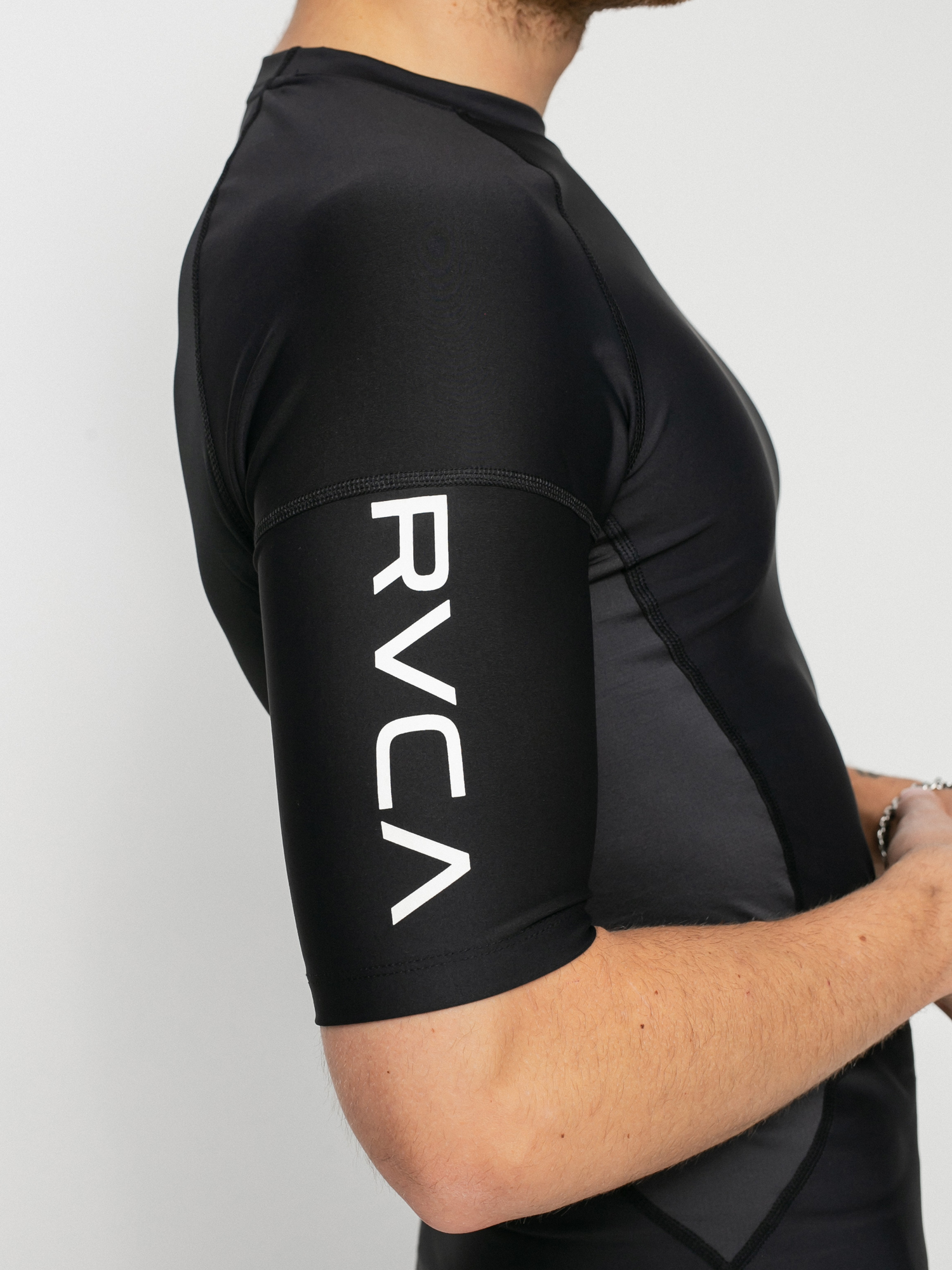 T-shirt RVCA Compression Lycra (black)
