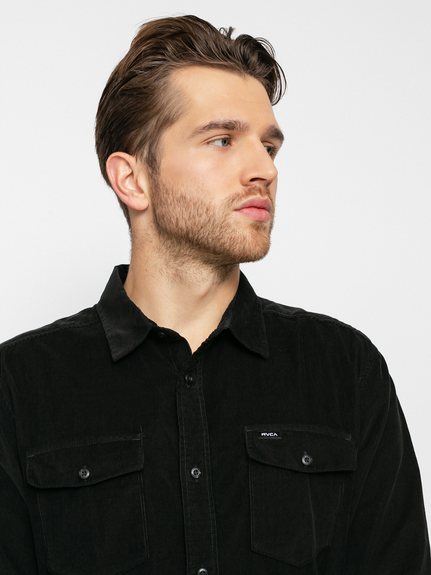 Koszula RVCA Freeman Cord Ls (black)