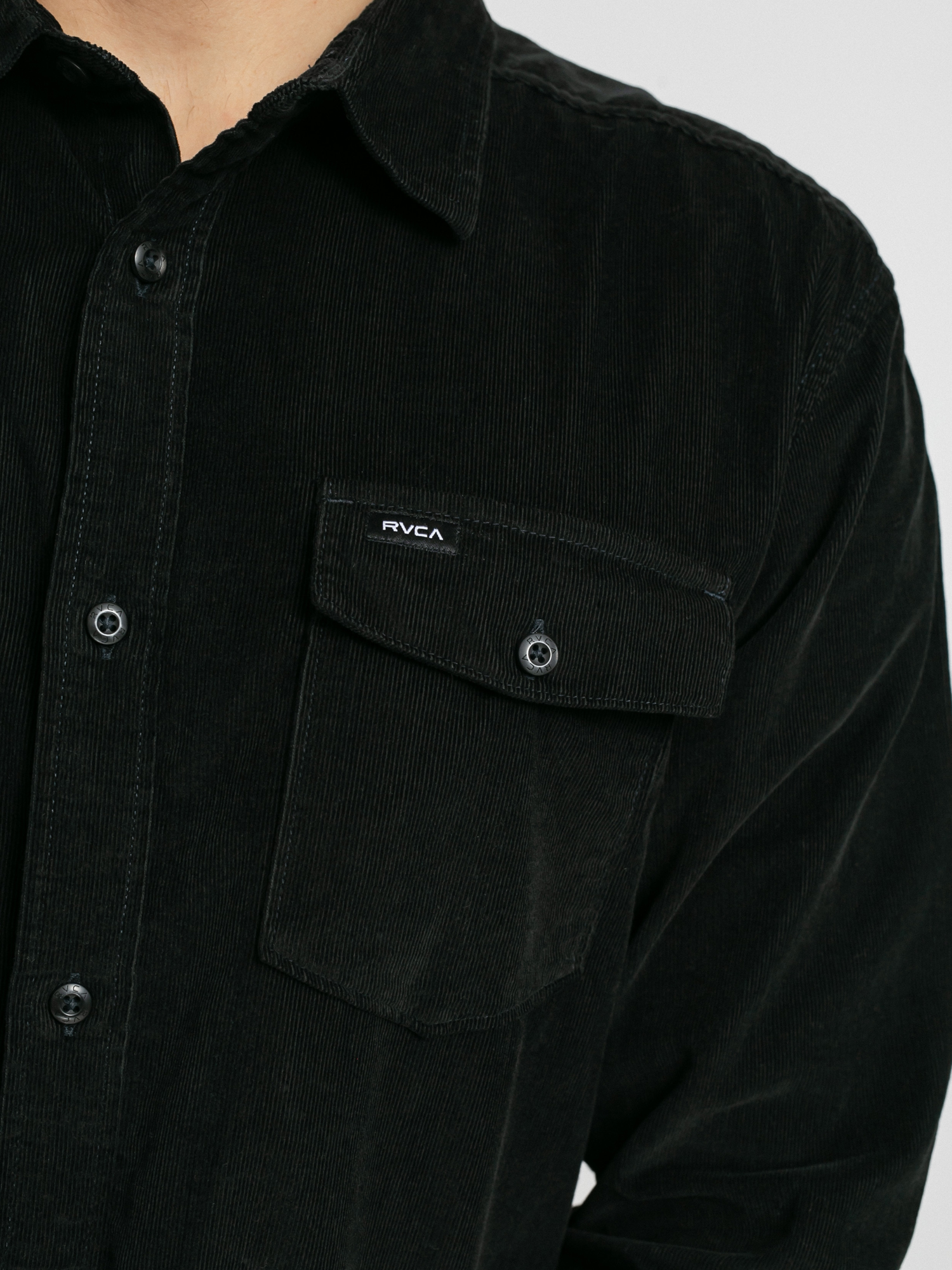 Koszula RVCA Freeman Cord Ls (black)