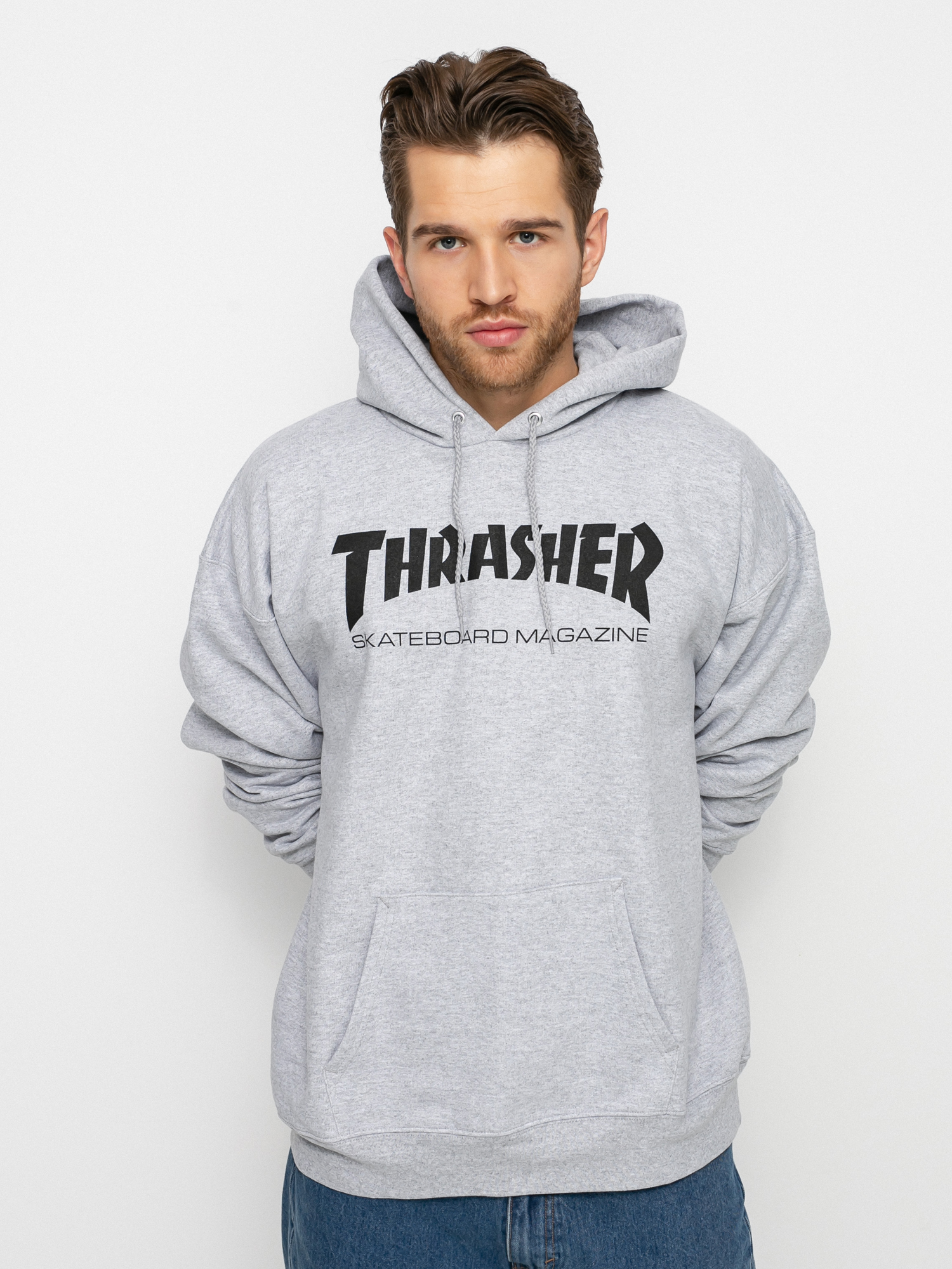 Bluza z kapturem Thrasher Skate Mag HD (grey)