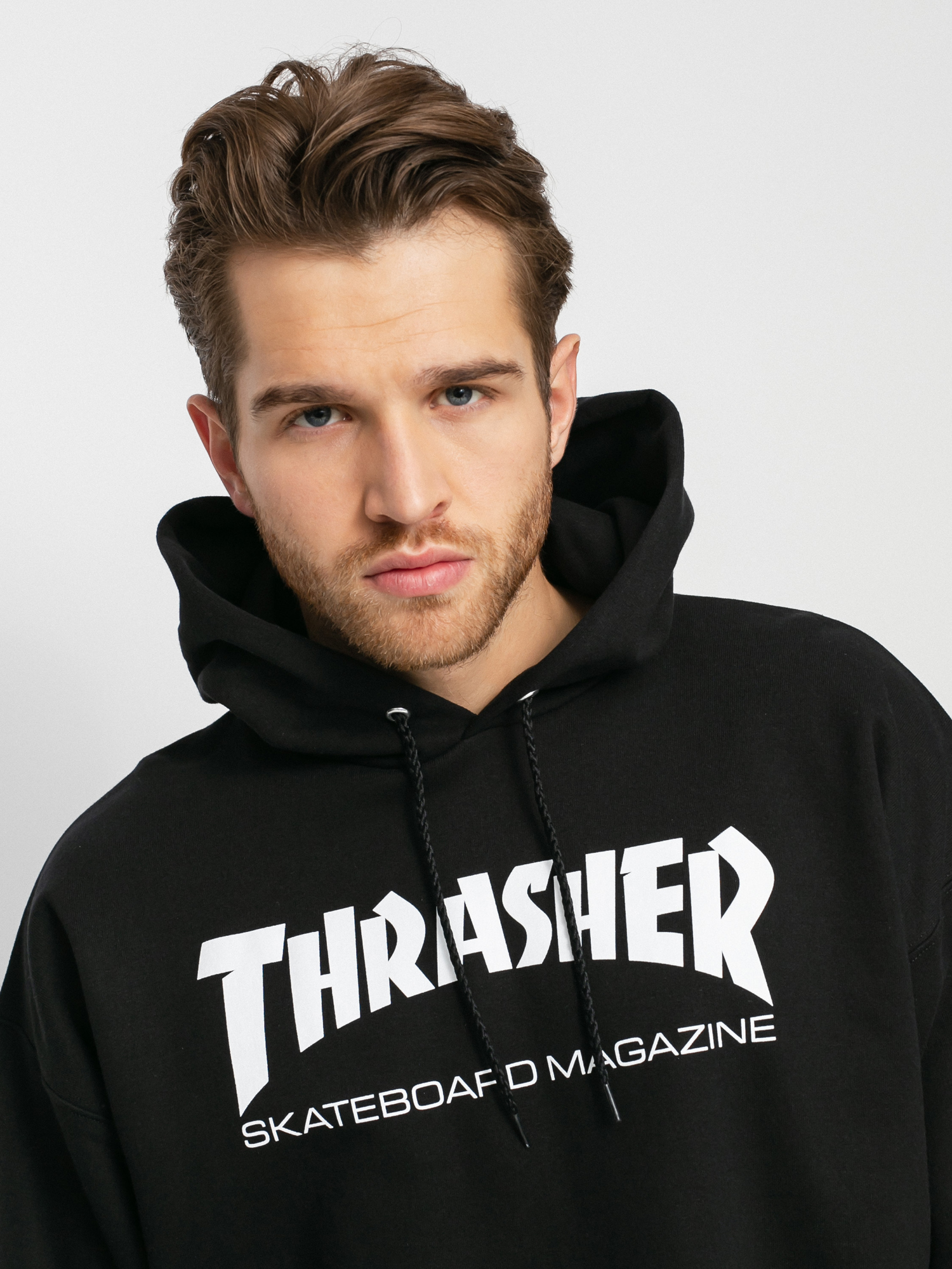Bluza z kapturem Thrasher Skate Mag HD (black)