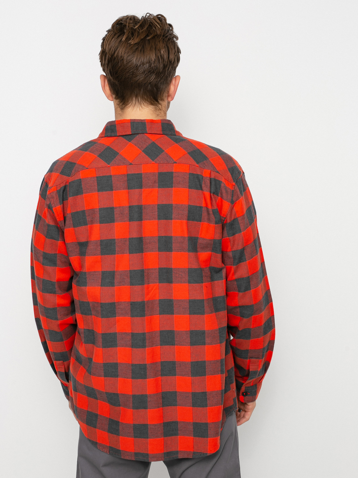Koszula Burton Brighton Flannel (fiesta red heather buffalo plaid)