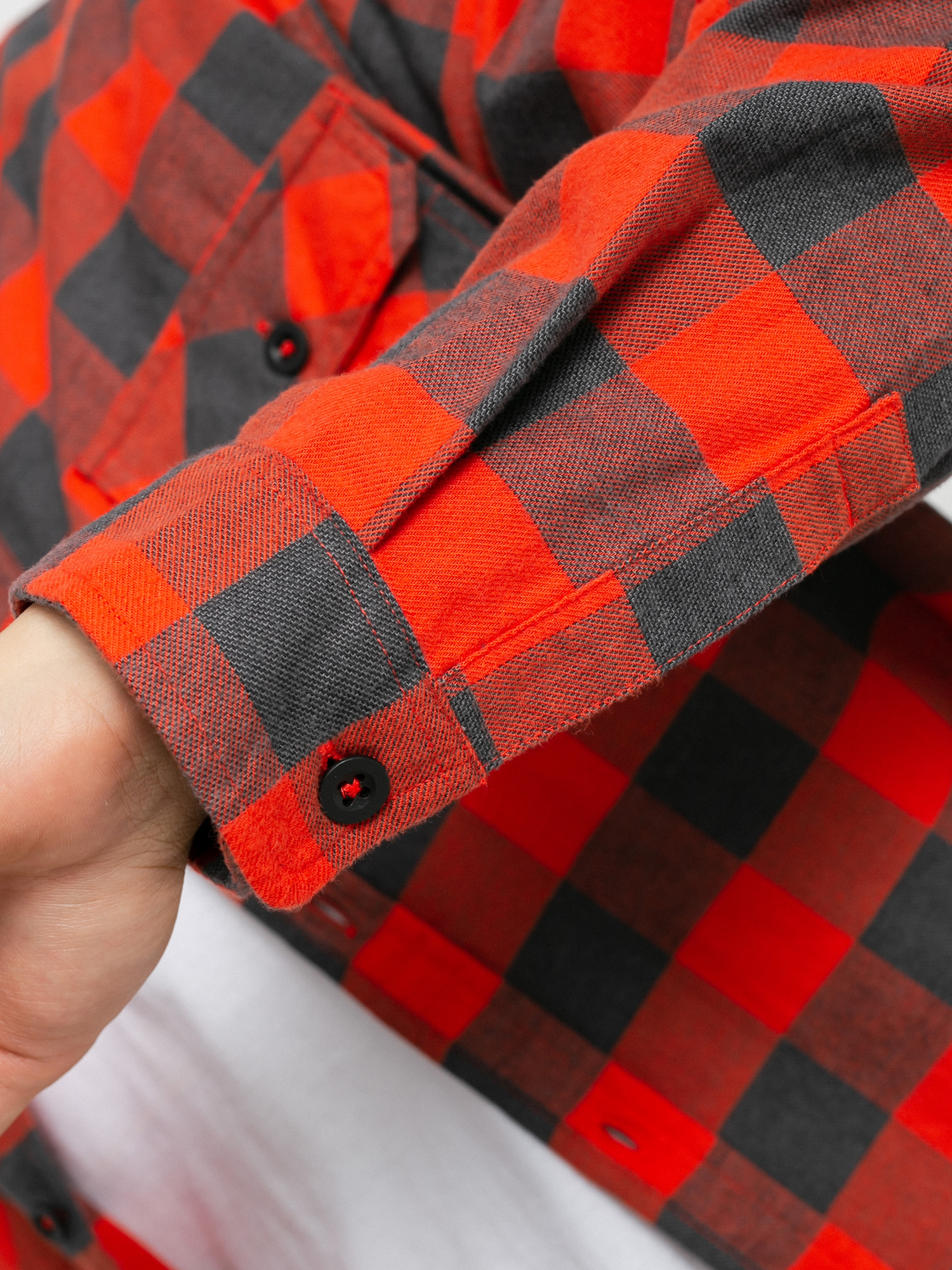 Koszula Burton Brighton Flannel (fiesta red heather buffalo plaid)