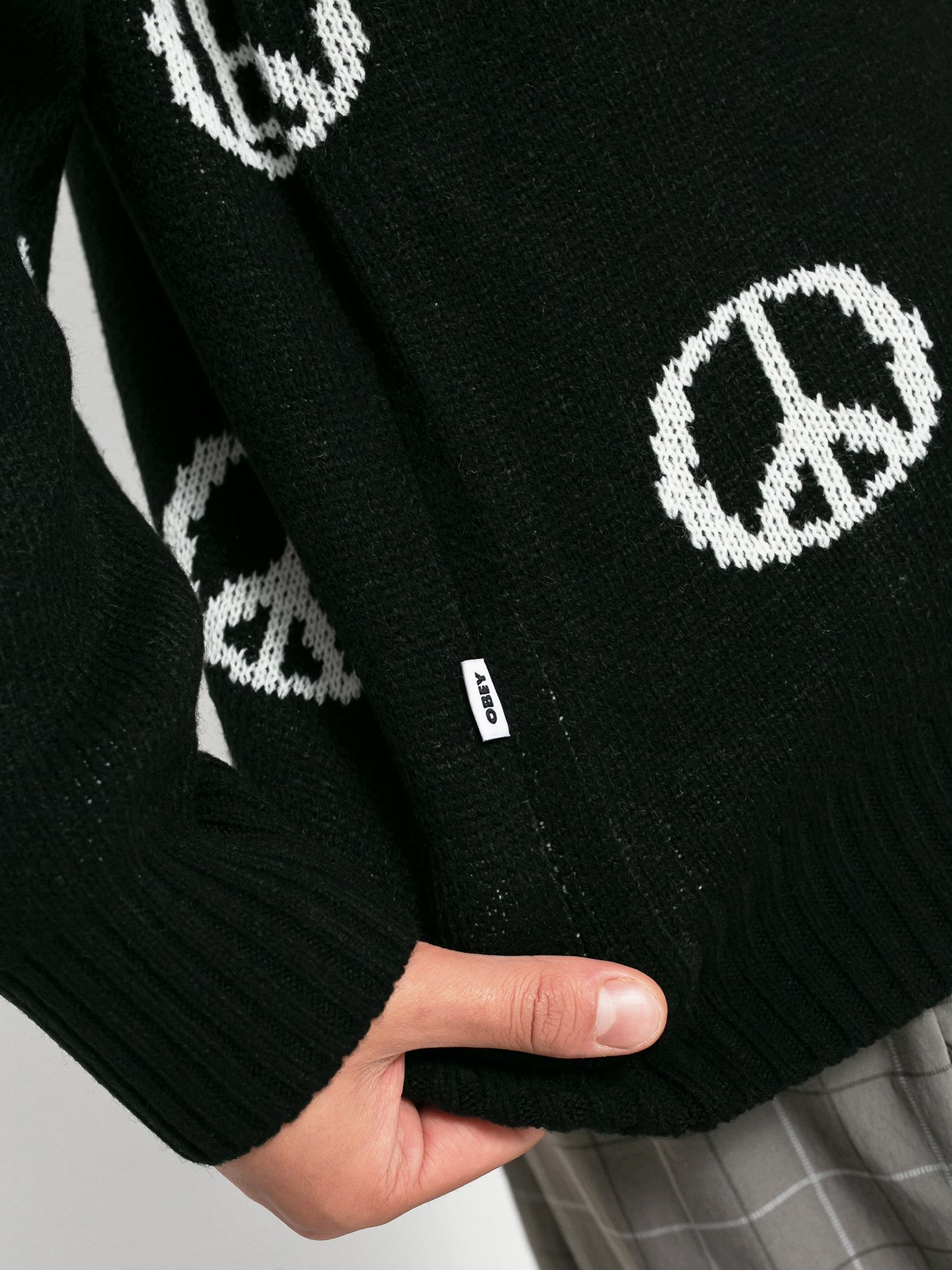 Sweter OBEY Discharge (black multi)