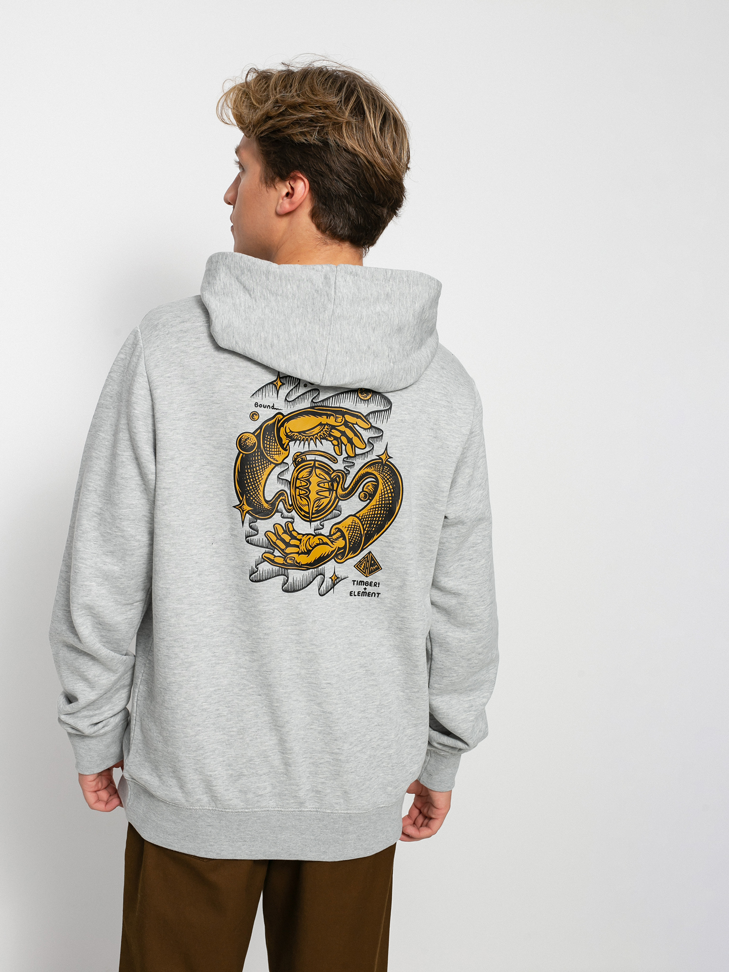 Bluza z kapturem Element Rotation HD (grey heather)