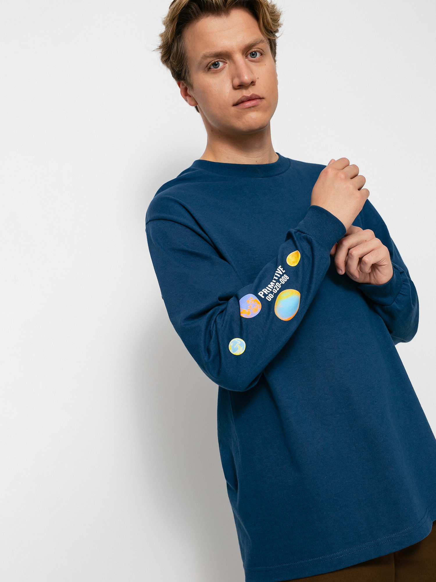 Longsleeve Primitive Contact (harbor blue)