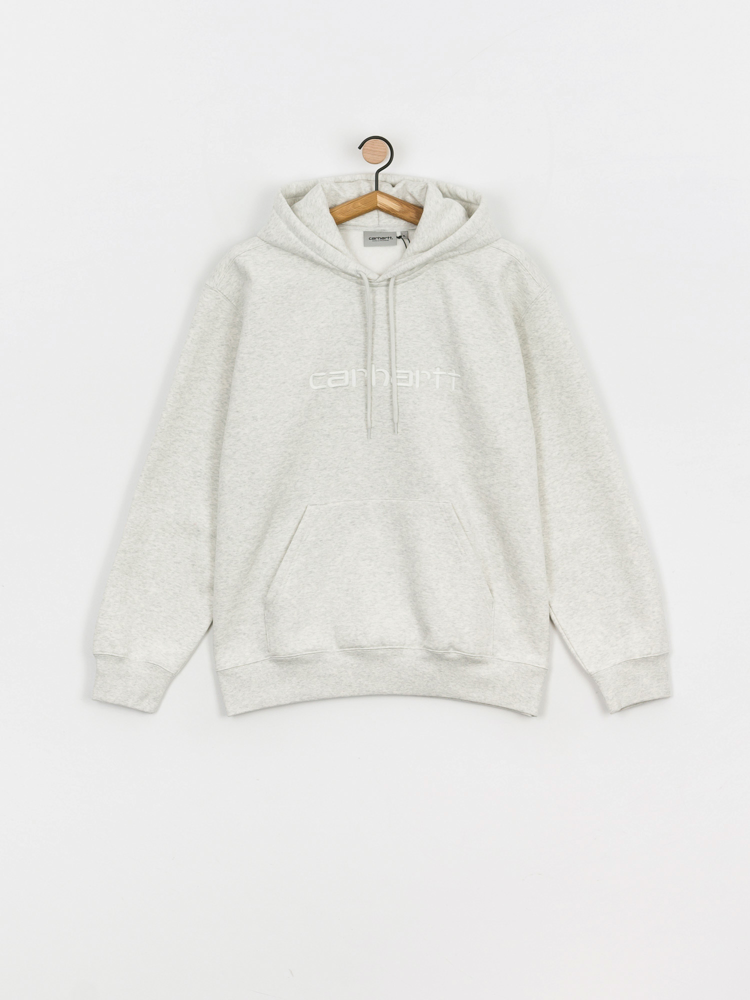 Bluza z kapturem Carhartt WIP Carhartt HD (ash heather/white)