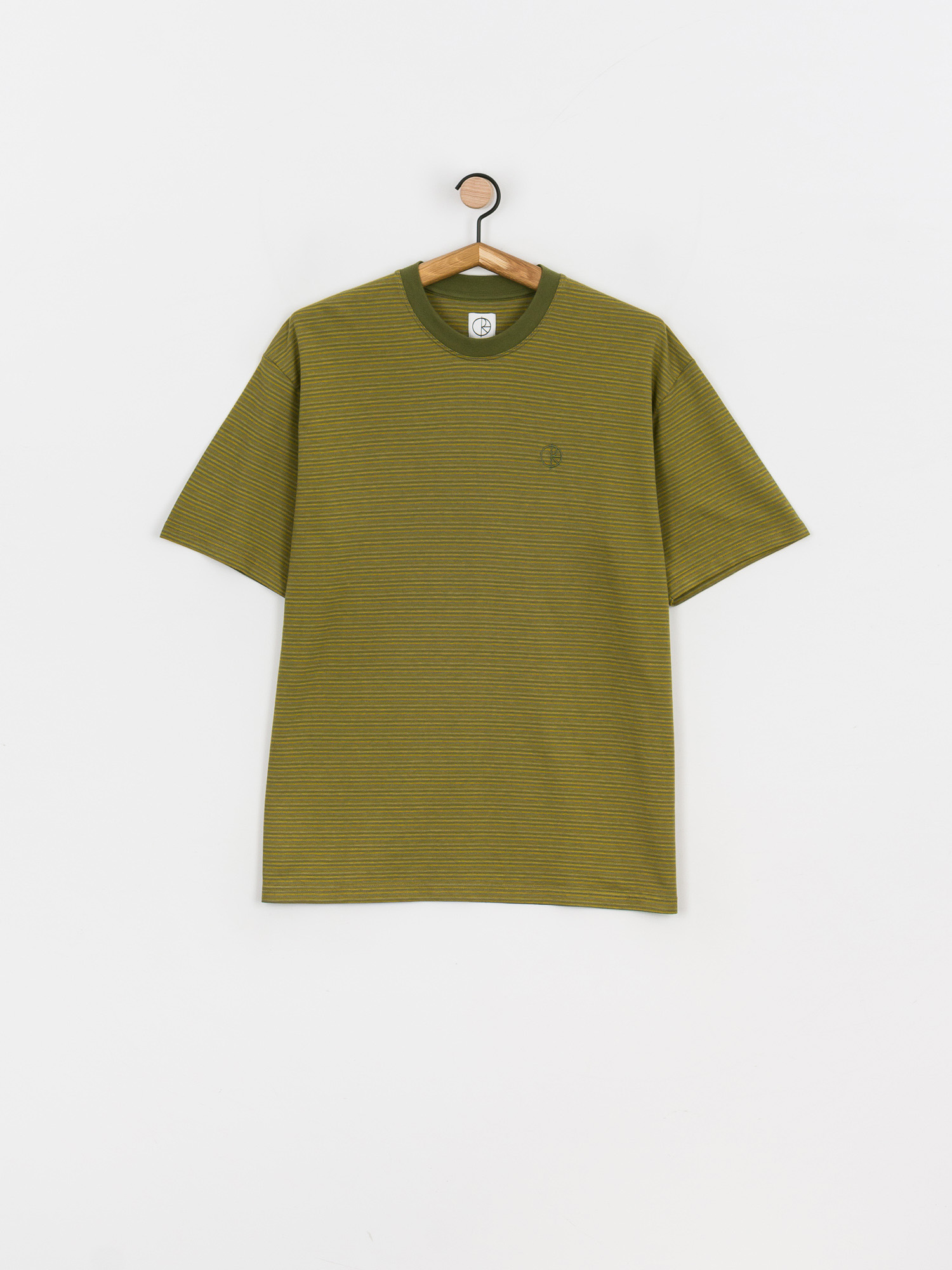 T-shirt Polar Skate Dizzy Stripe (army green)