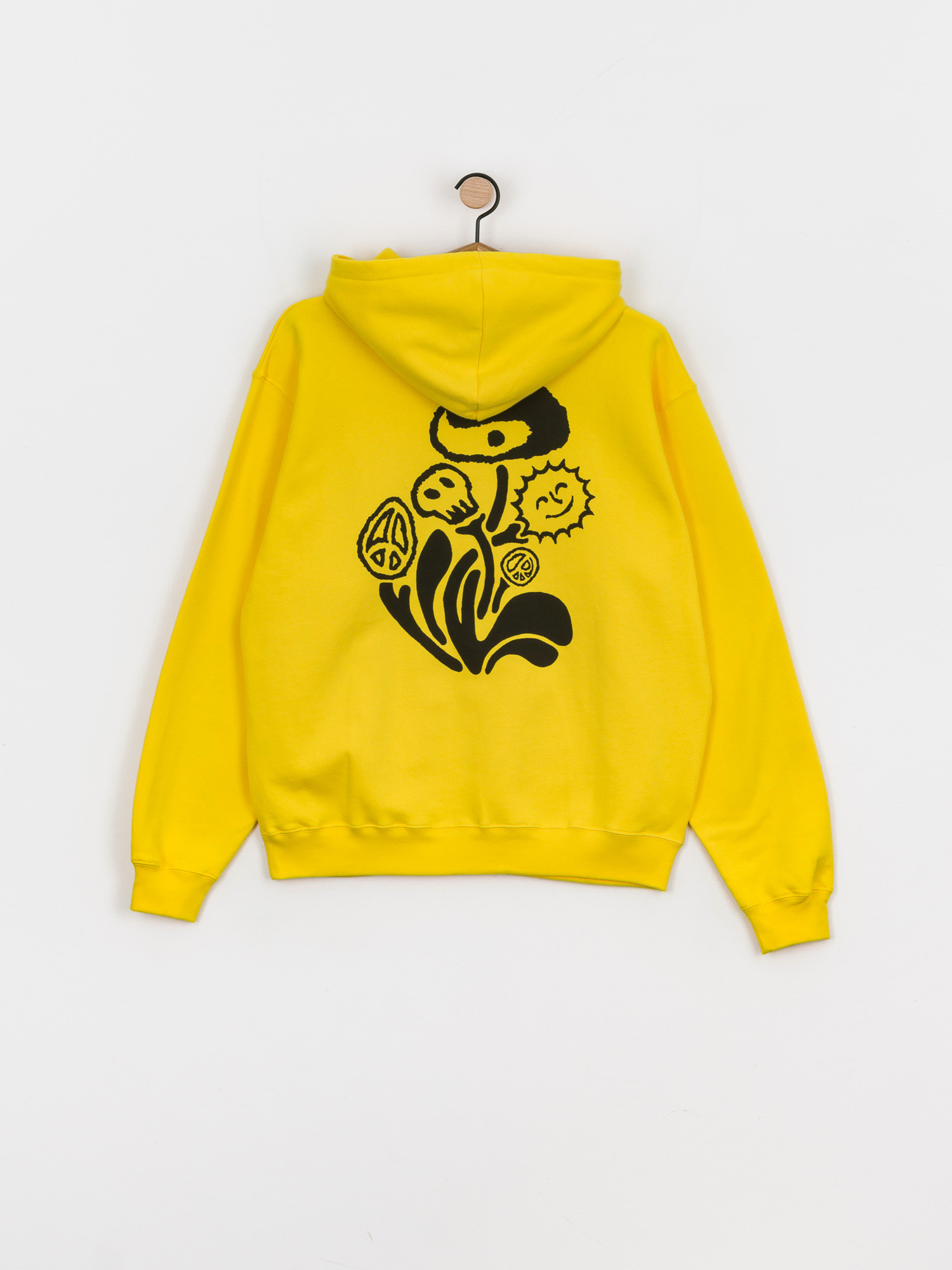 Bluza z kapturem Polar Skate Trippin HD (lemon)