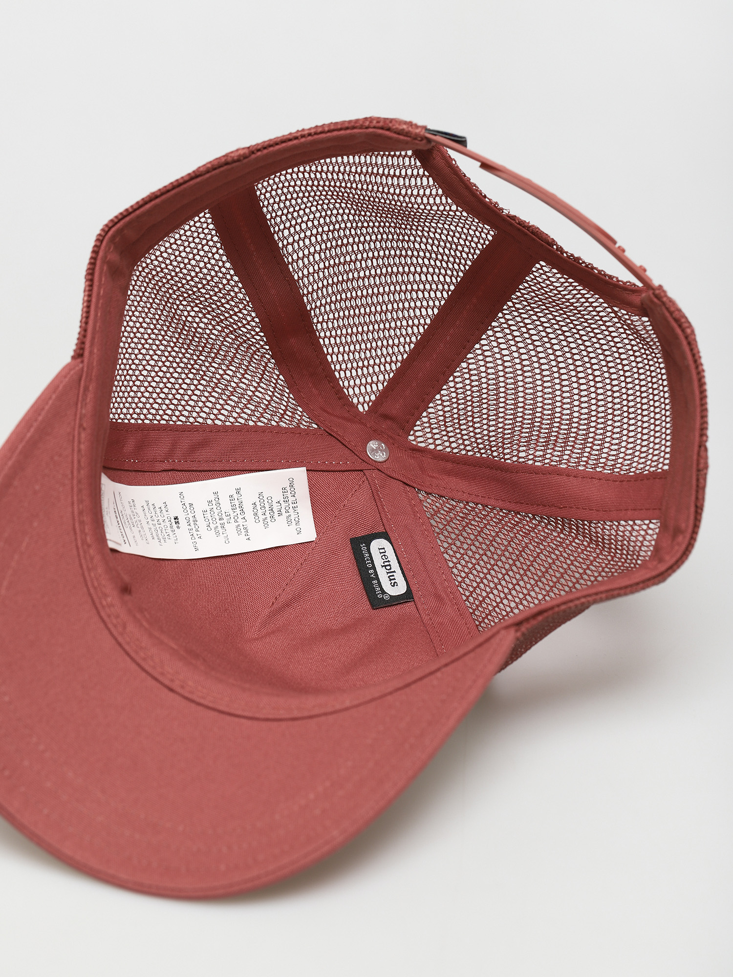 Czapka z daszkiem Patagonia Pastel P 6 Label Layback Trucker Wmn (white w/rosehip)