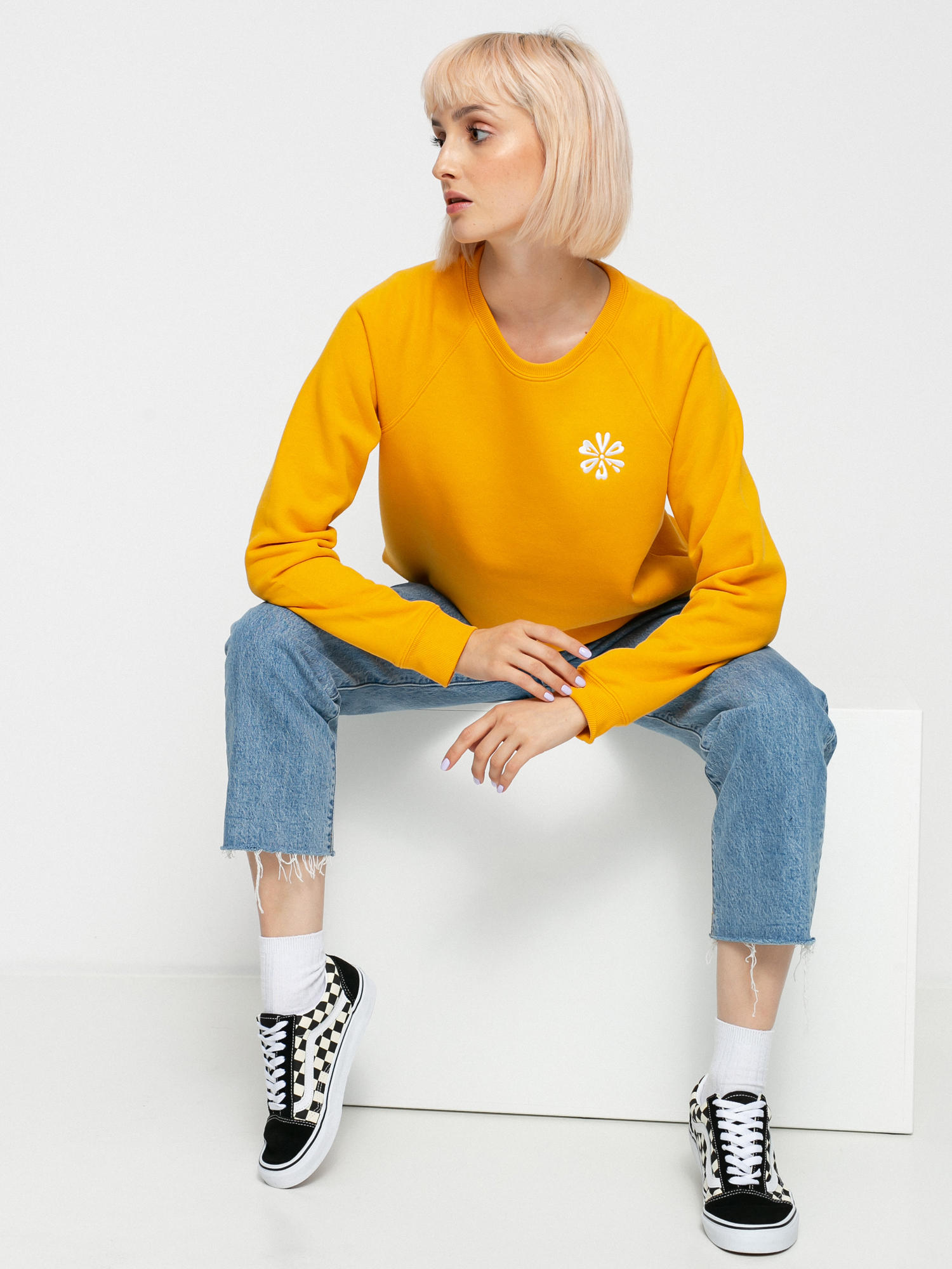 Bluza Volcom Truly Stokin Crew Wmn (vintage gold)