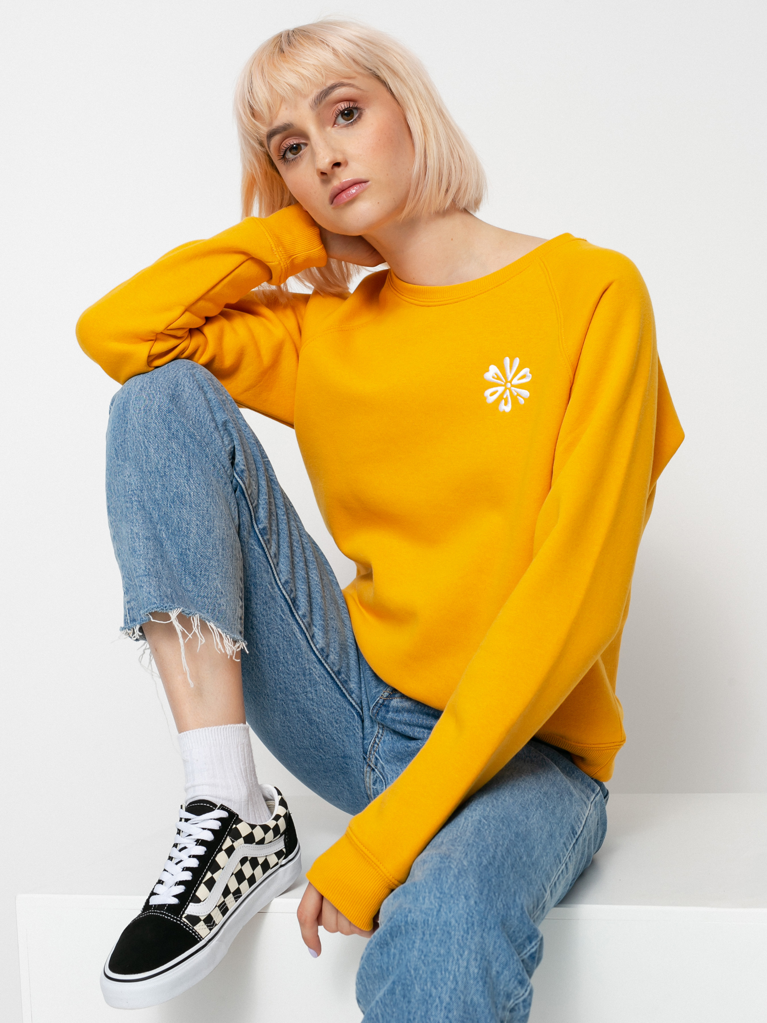 Bluza Volcom Truly Stokin Crew Wmn (vintage gold)