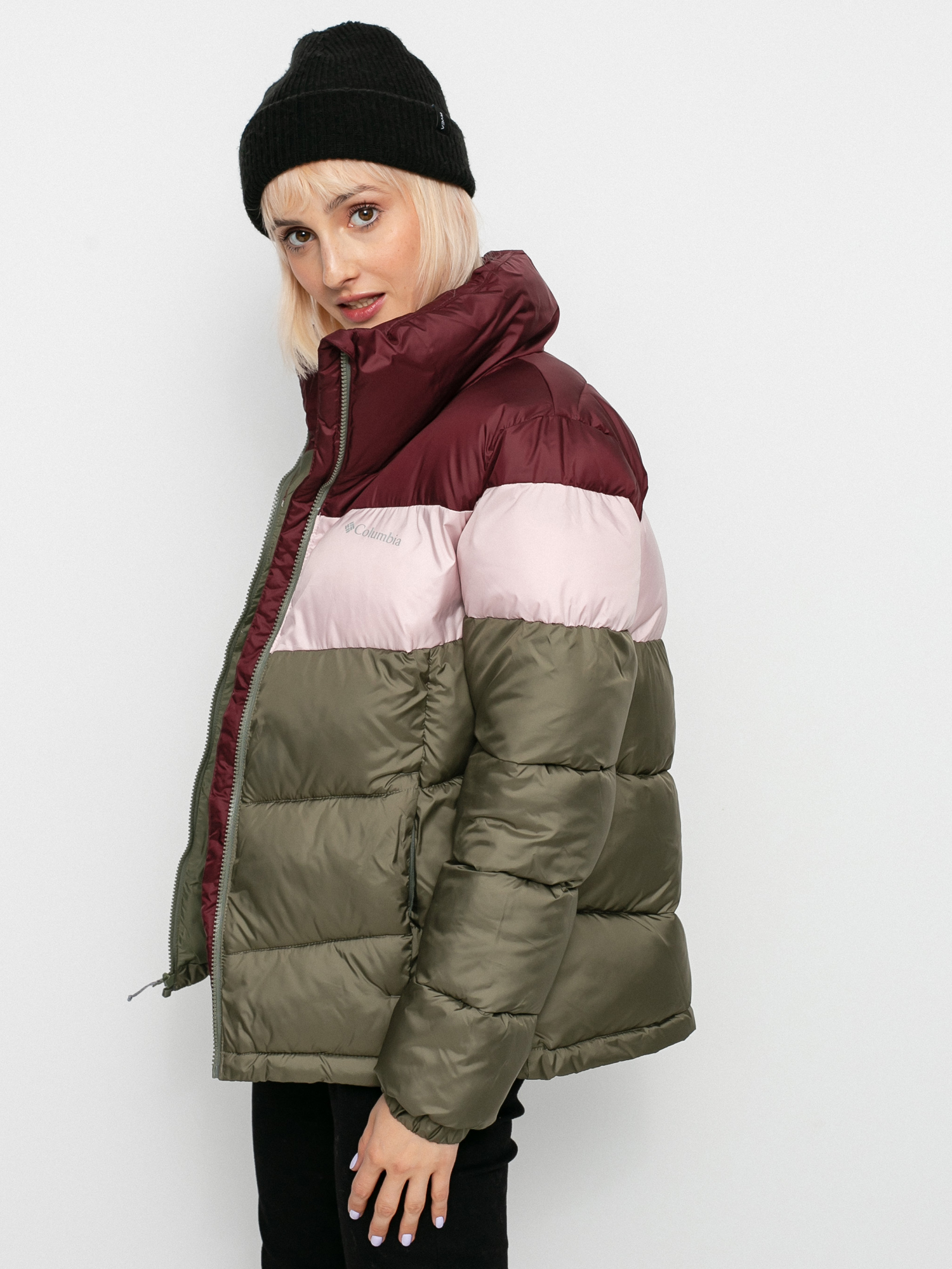 Kurtka Columbia Puffect Wmn (stone green/mineral pink/malbec)