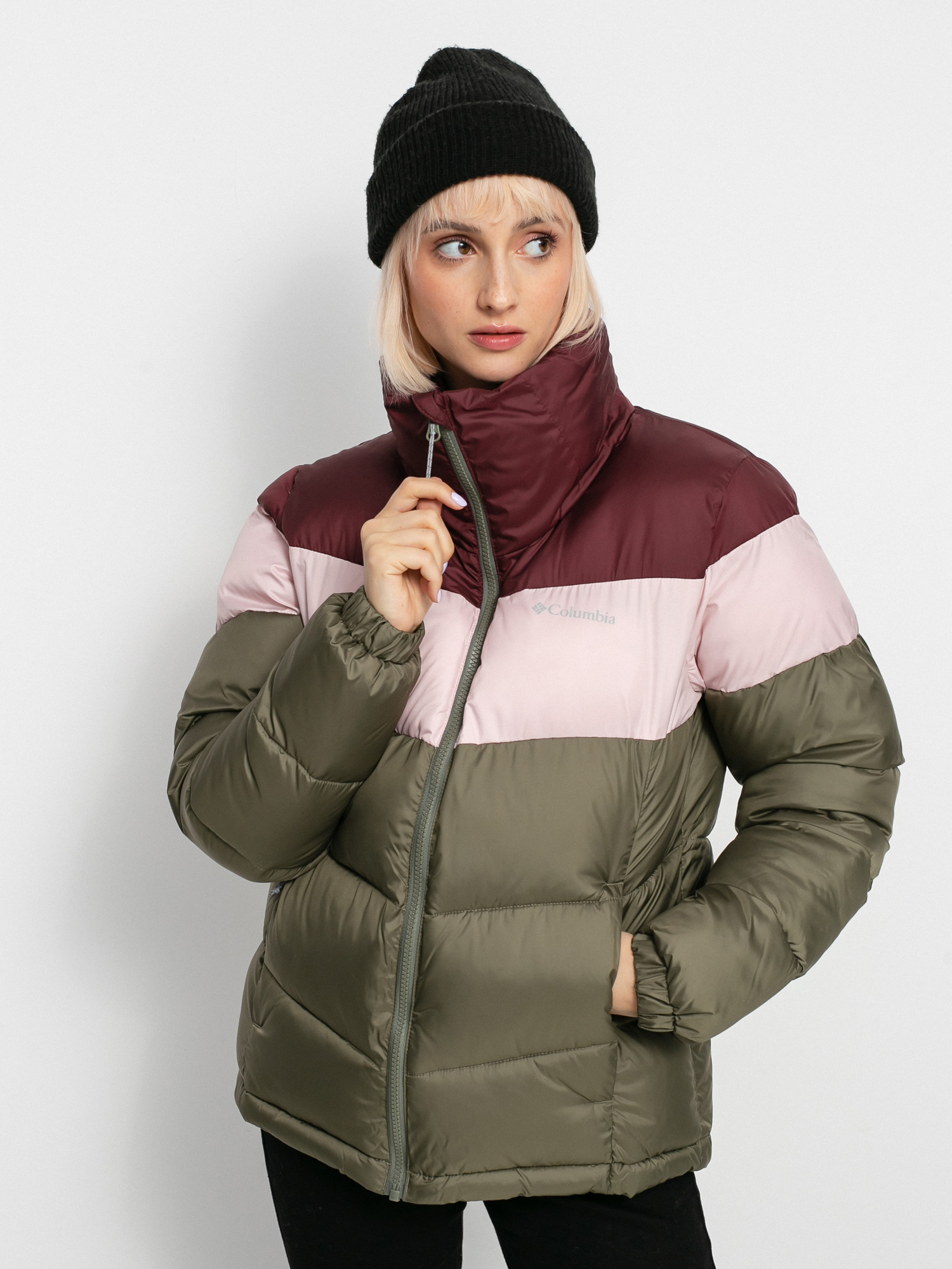 Kurtka Columbia Puffect Wmn (stone green/mineral pink/malbec)