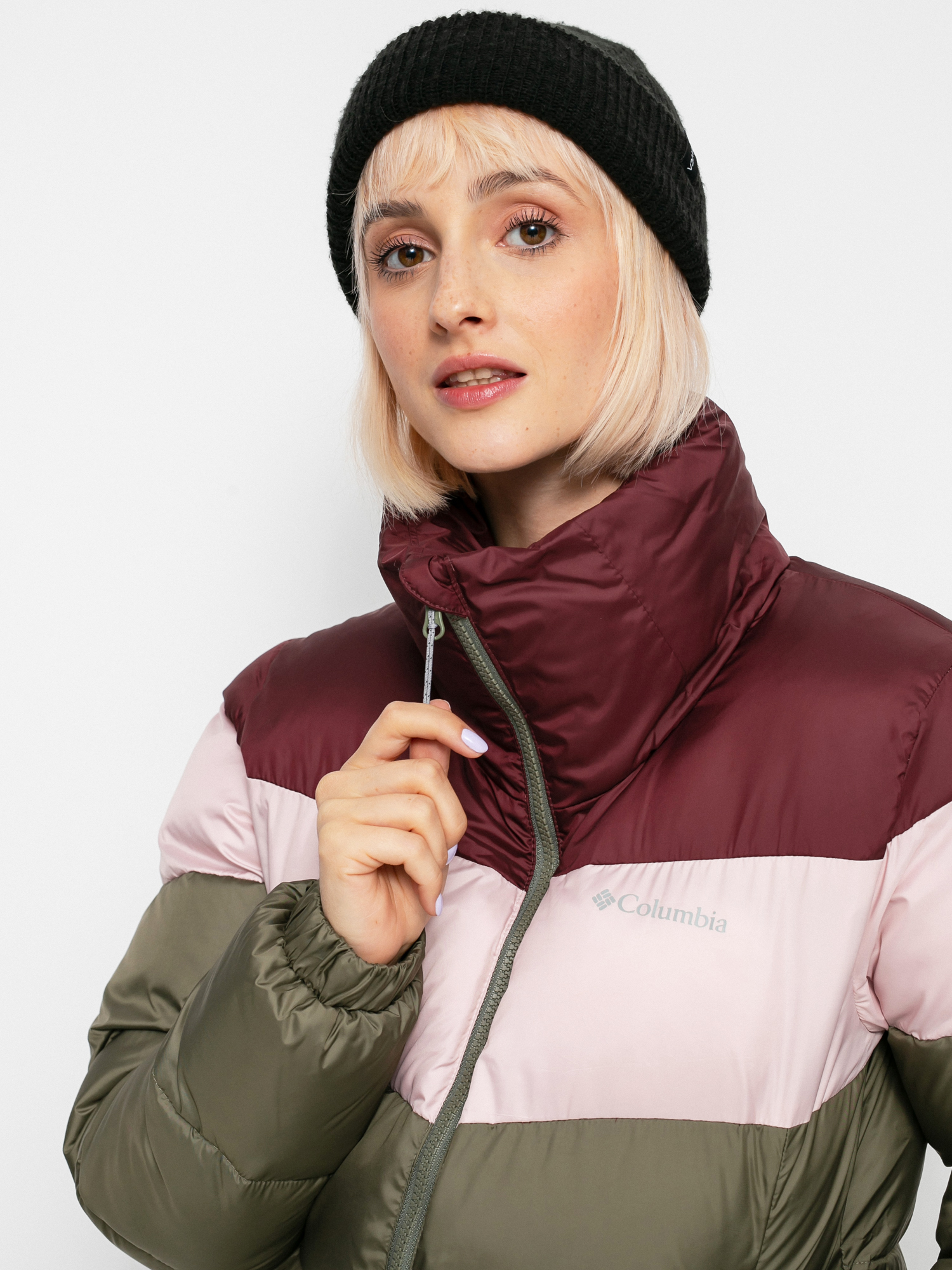 Kurtka Columbia Puffect Wmn (stone green/mineral pink/malbec)