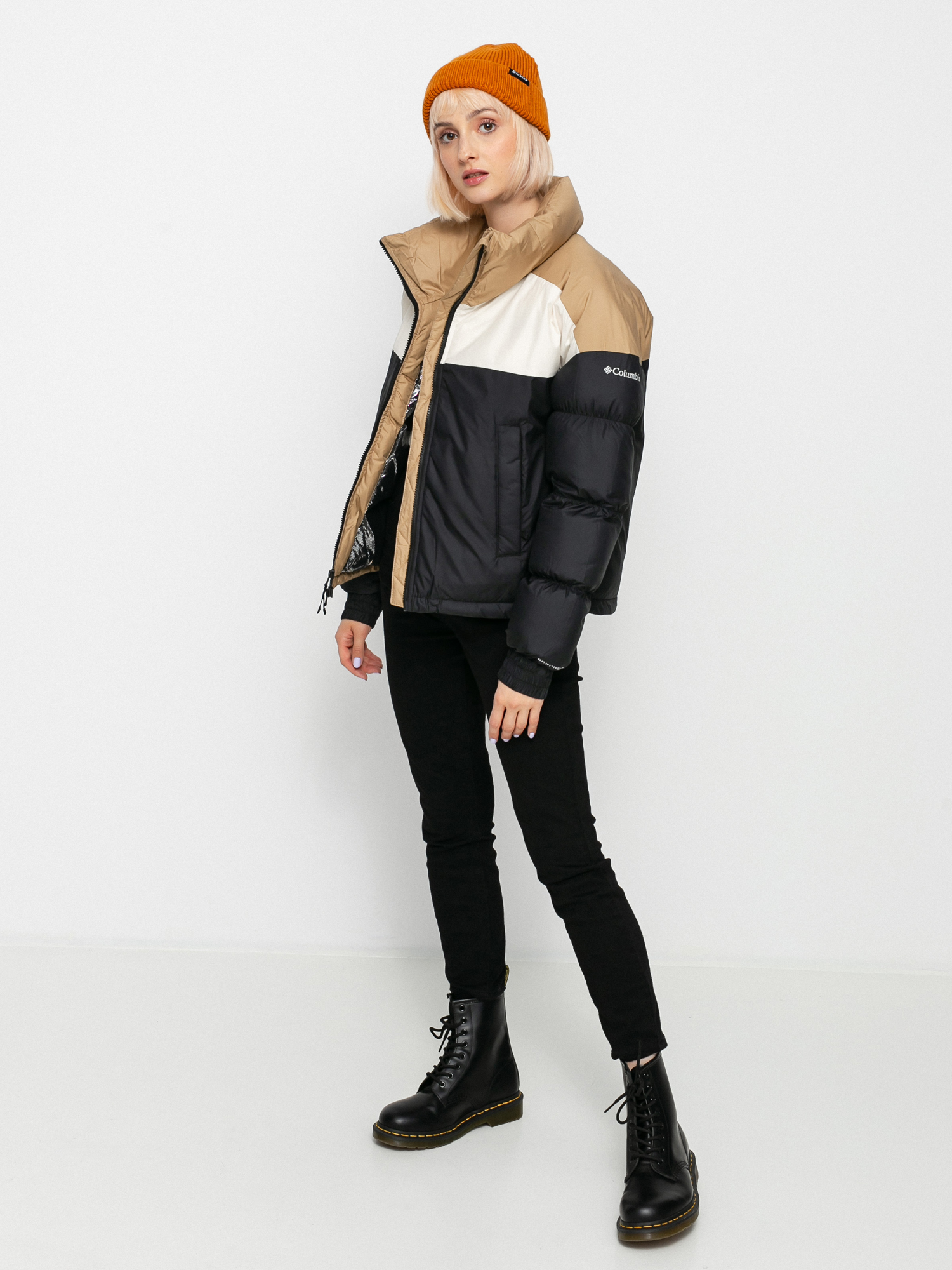 Kurtka Columbia Pike Lake Cropped Wmn (black/chalk/beach)