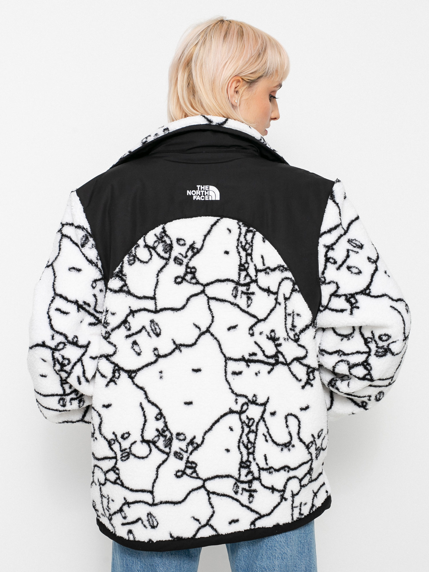 Damski Polar The North Face Black Box Search & Rescue Oversize Fz Sherpa (tnfwshanmarserchanrscprnt)