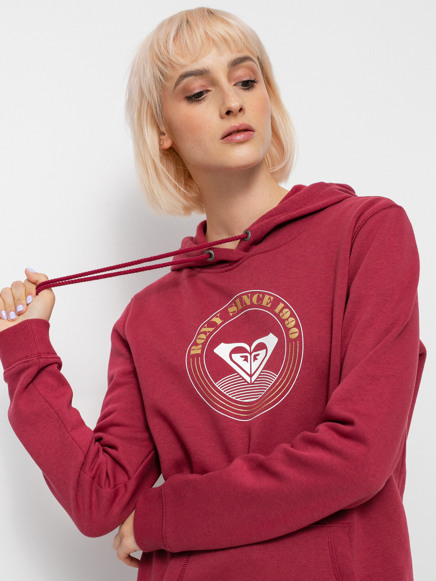 Bluza z kapturem Roxy Day Breaks Brushed B HD Wmn (tibetan red)