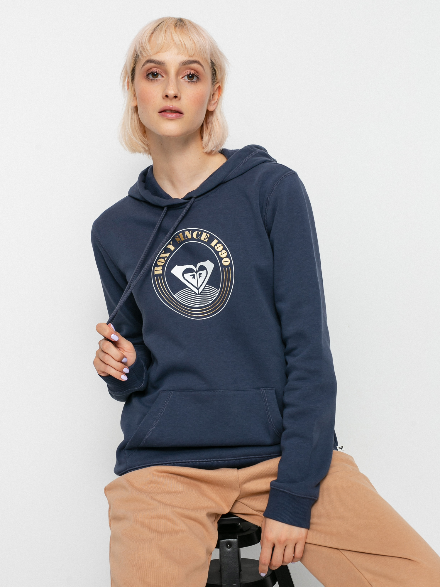 Bluza z kapturem Roxy Day Breaks Brushed B HD Wmn (mood indigo)