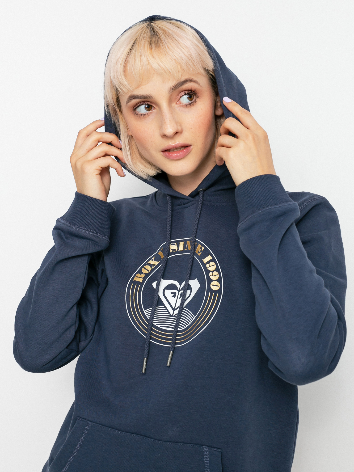 Bluza z kapturem Roxy Day Breaks Brushed B HD Wmn (mood indigo)