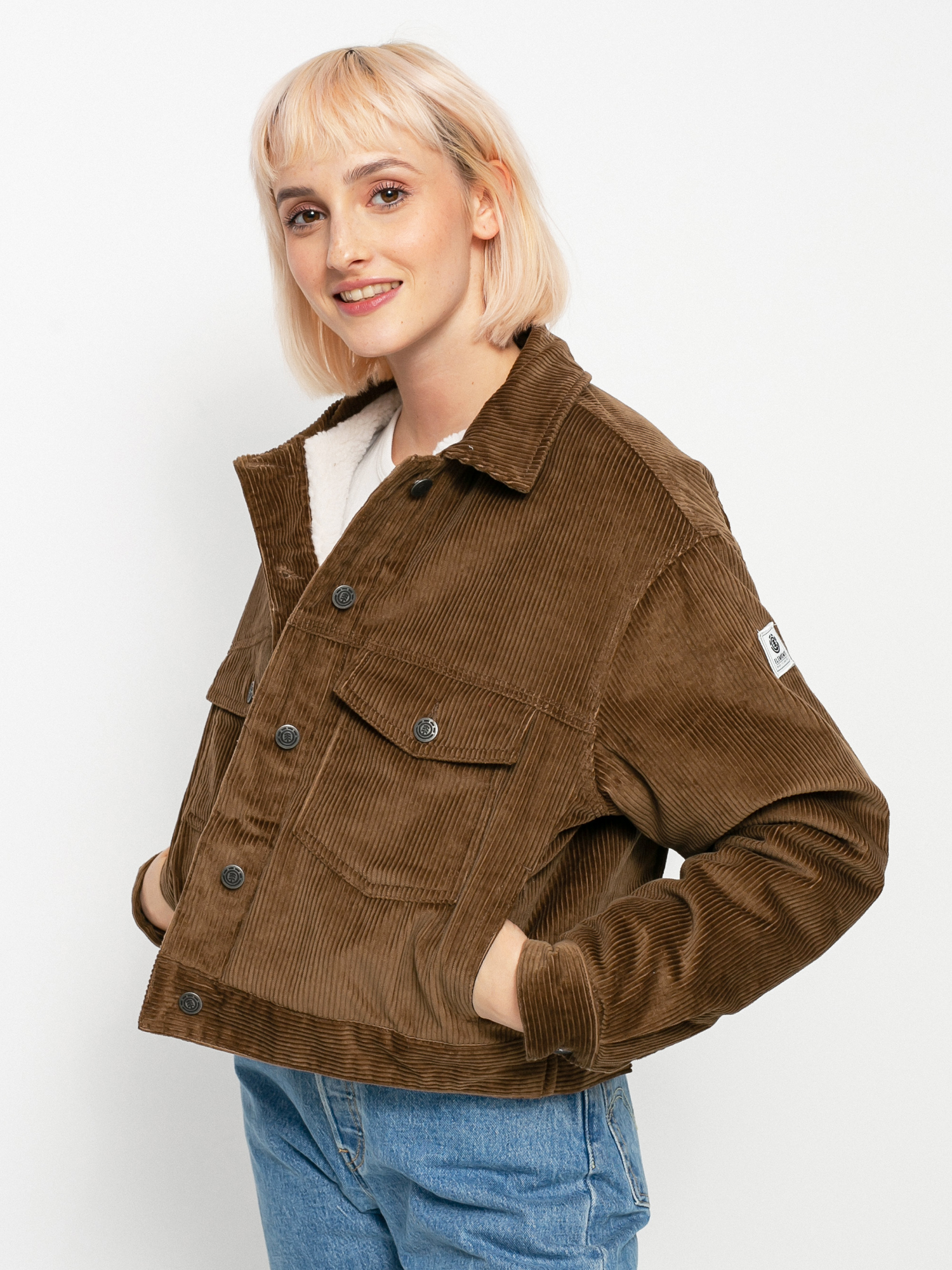 Kurtka Element Craft Trucker Cord Wmn (teak)